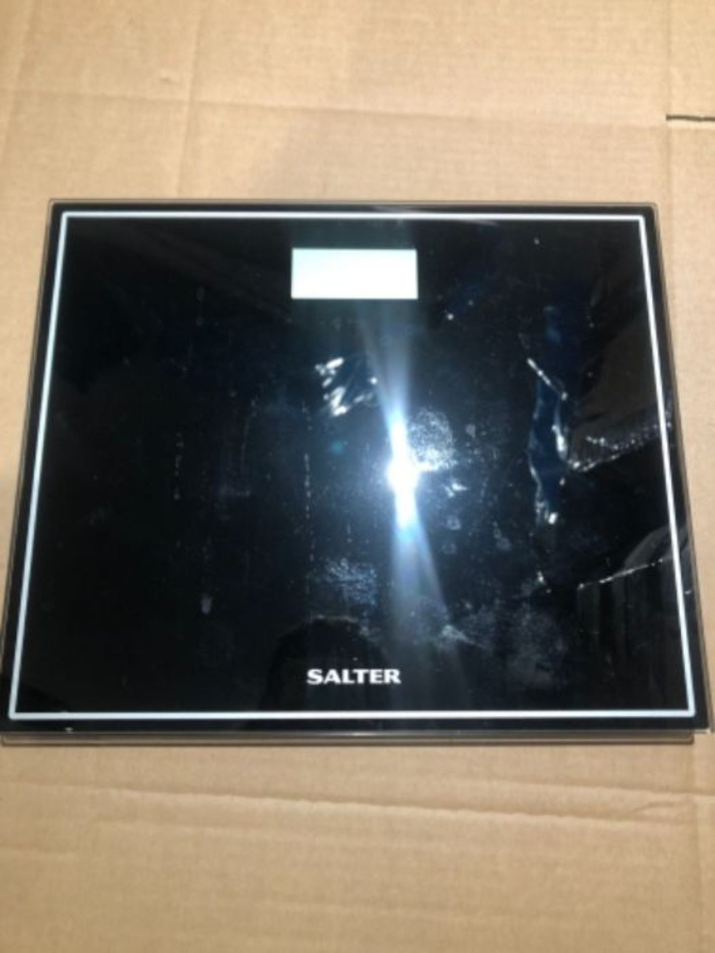 Salter Compact Digital Bathroom Scales - Toughened Glass, Measure Body Weight Metric / - Image 2 of 2