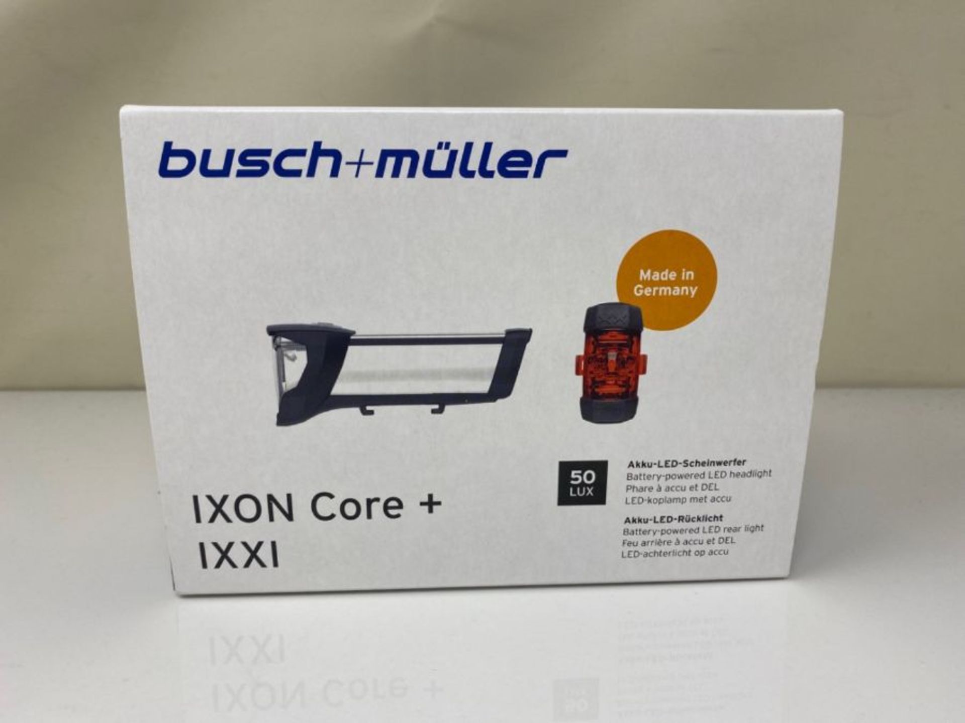 Busch & Müller Battery Operated LED Headlight/Rear Light, Fahrradlicht IXON Core plus - Image 2 of 3