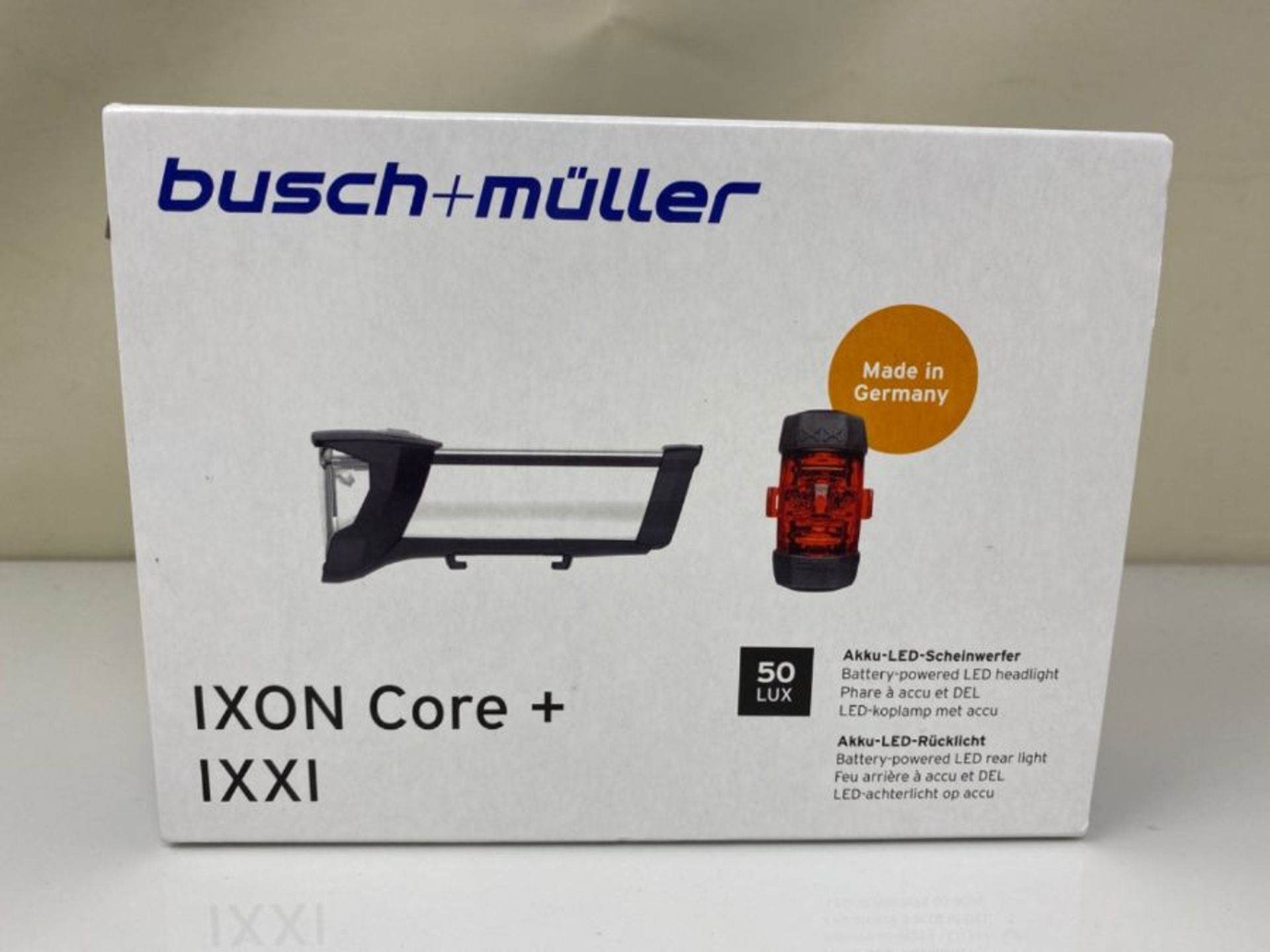 Busch & Müller Battery Operated LED Headlight/Rear Light, Fahrradlicht IXON Core plus - Image 2 of 3