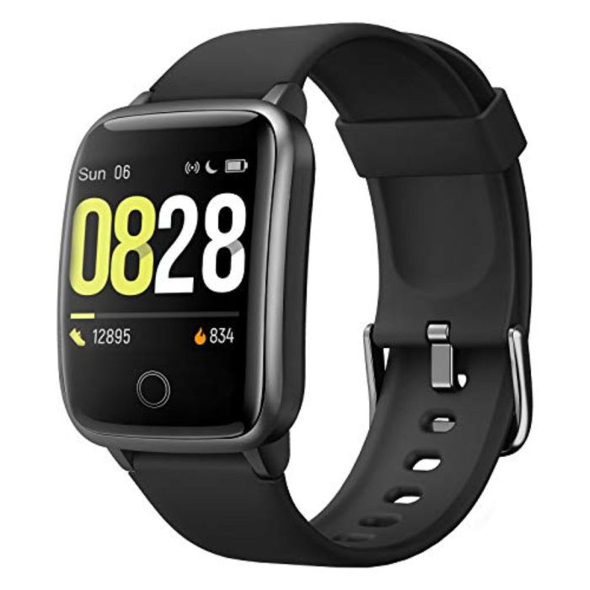 Smartwatch, KUNGIX Fitness Armband Tracker Uhr IP68 Wasserdicht, Sportuhr mit Schrittz