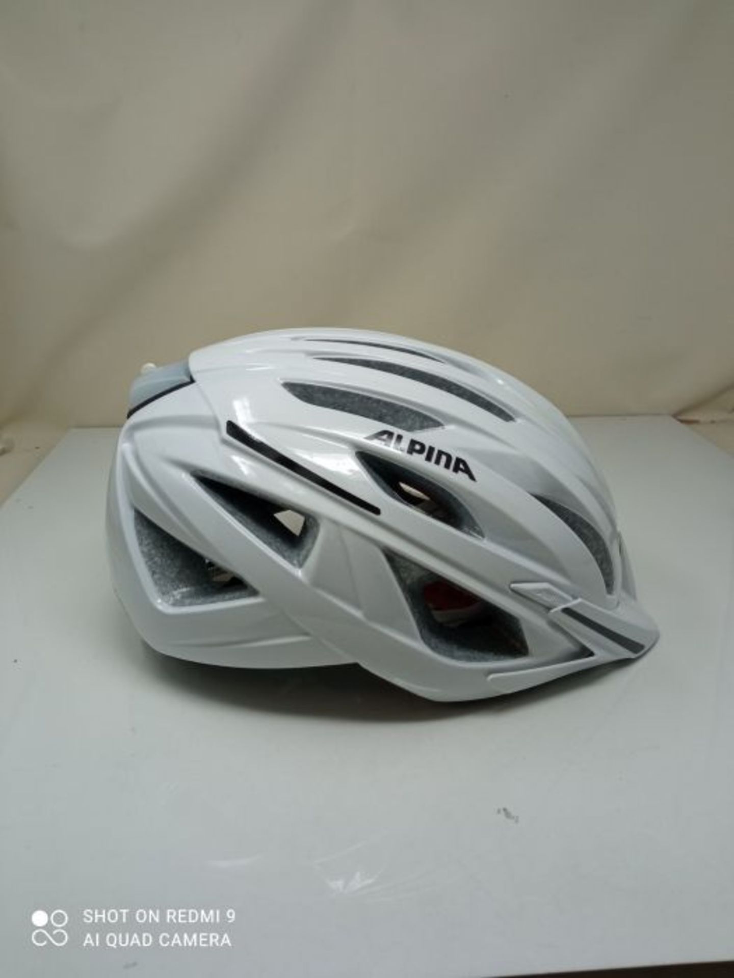 RRP £68.00 ALPINA Unisex - Adult's Haga Bicycle Helmet, White Gloss, 58-63 cm - Image 2 of 3