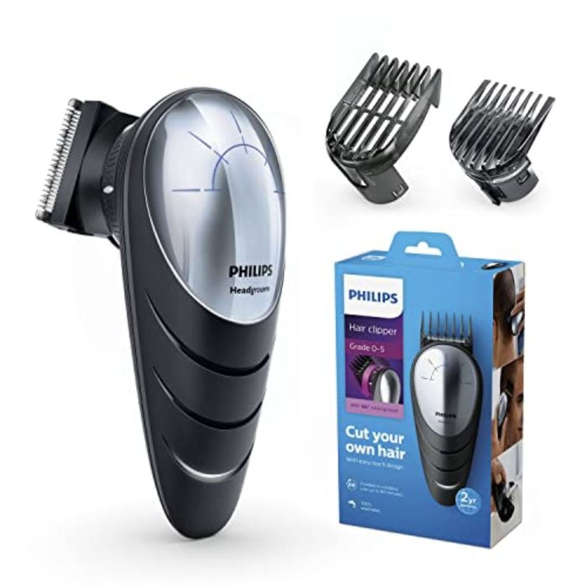 Philips Hair Clippers for Men, Do-It-Yourself Hair Cllipper with 180 Degree Rotating H