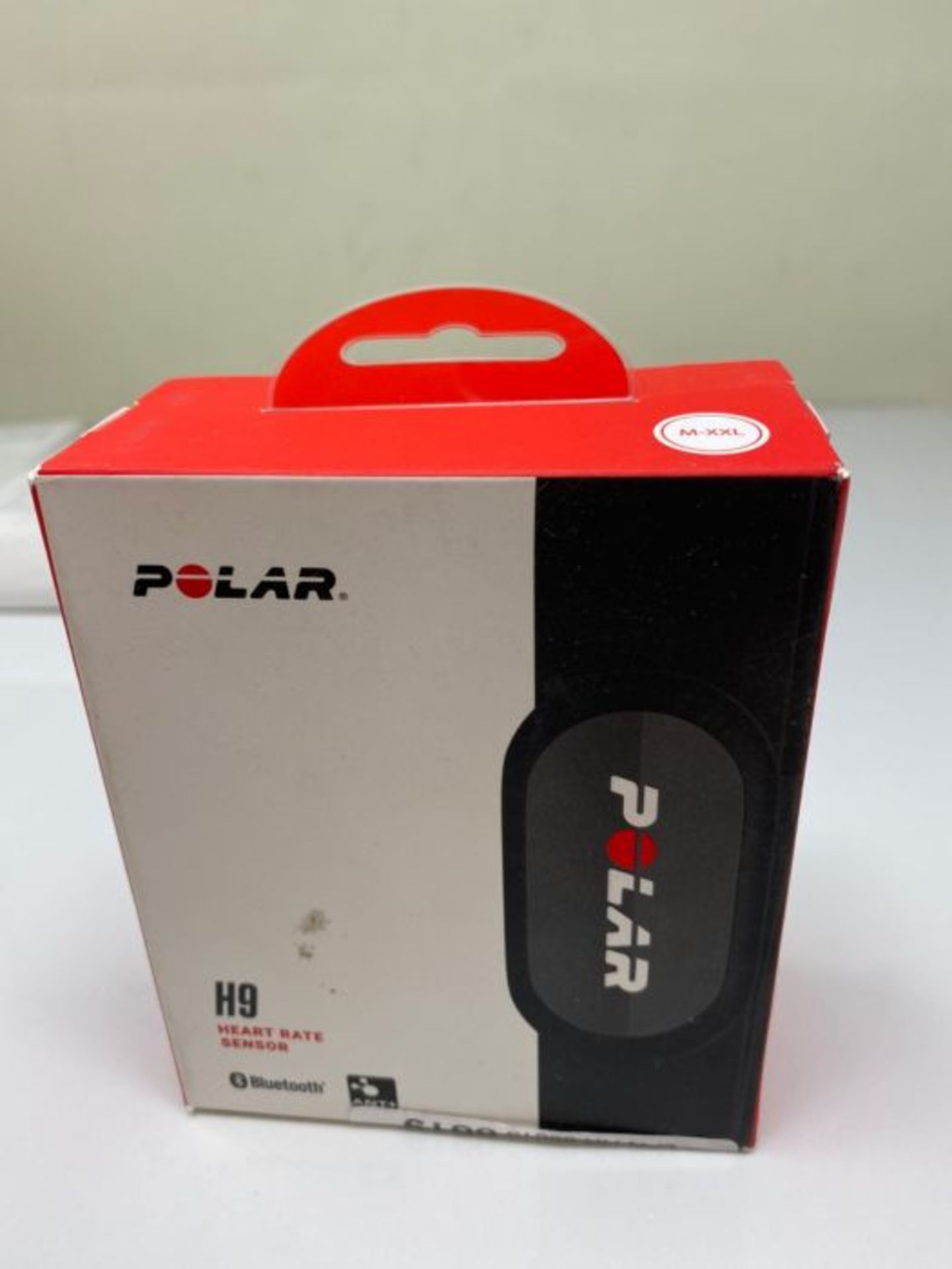 RRP £57.00 POLAR Unisex's H9 Sensor Bluetooth-Waterproof HR Monitor with Soft Chest Strap, Black, - Image 2 of 3