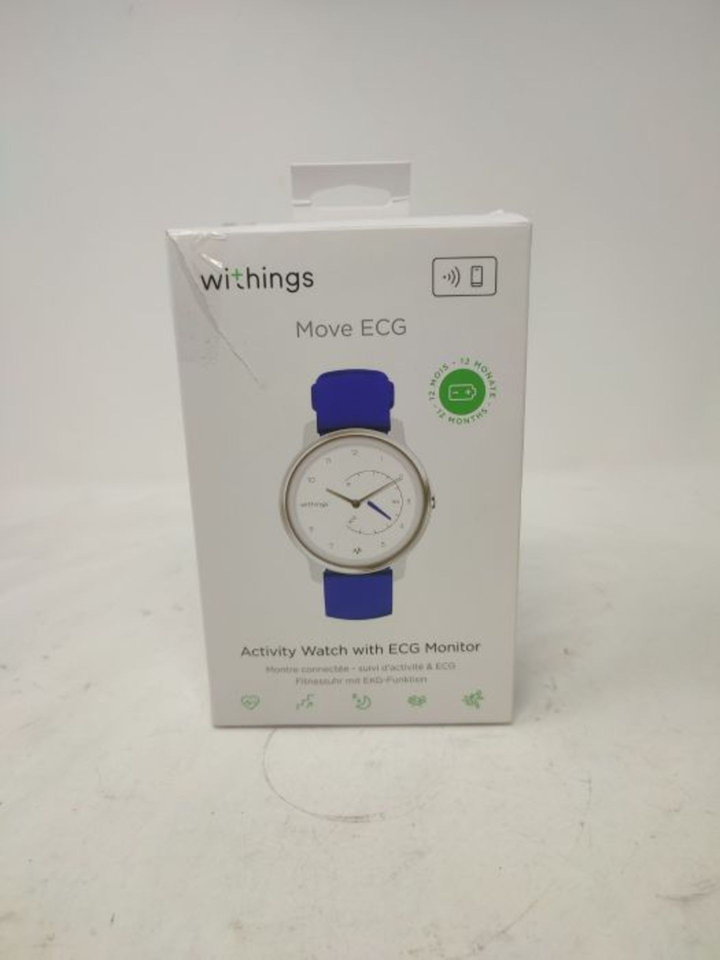 RRP £99.00 Withings Move ECG - Activity and Sleep Tracker with ECG Monitor, Connected GPS, Water - Image 2 of 3