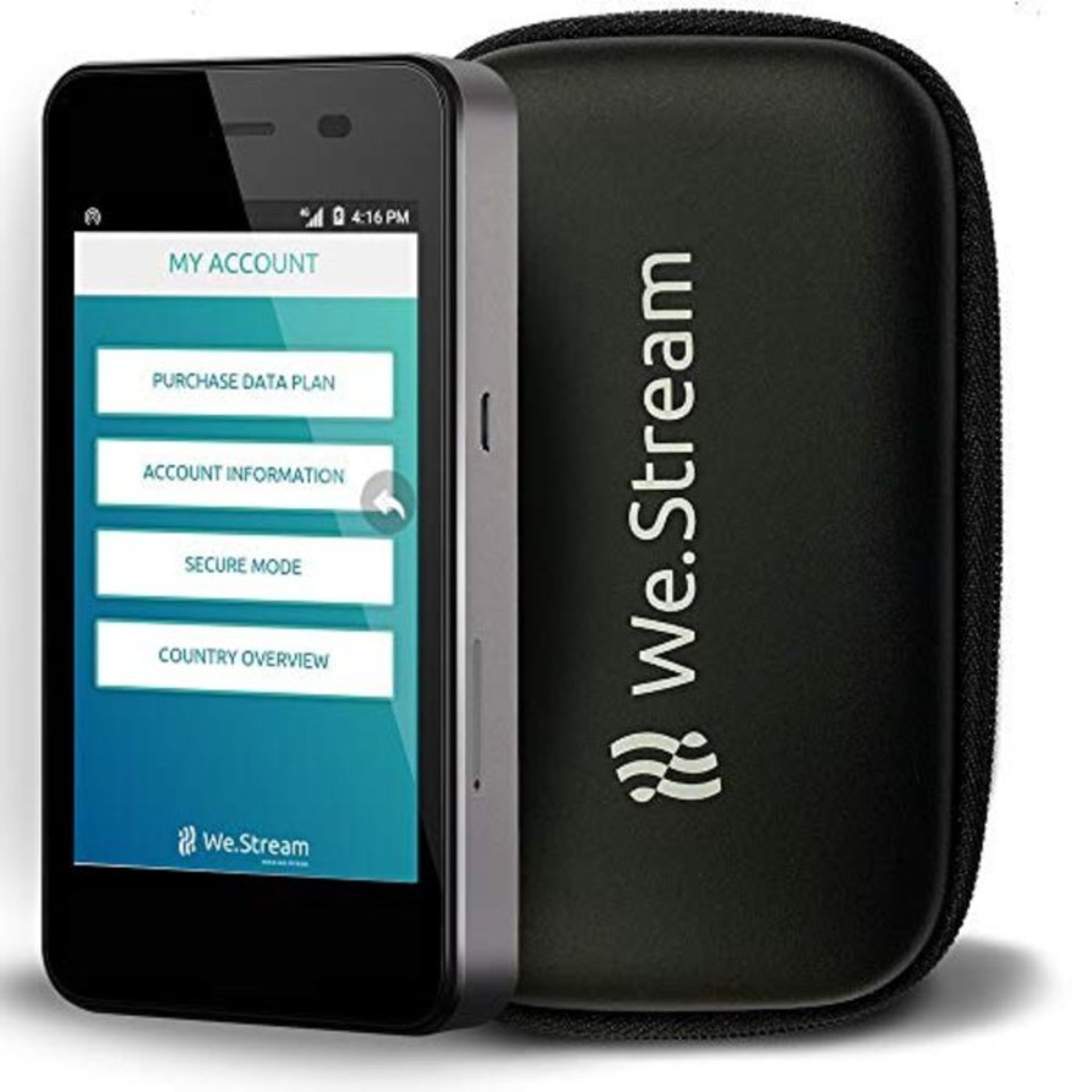 RRP £115.00 We.Stream Premium Mobile WiFi Hotspot for International Travelers - 7 GB Global Data &