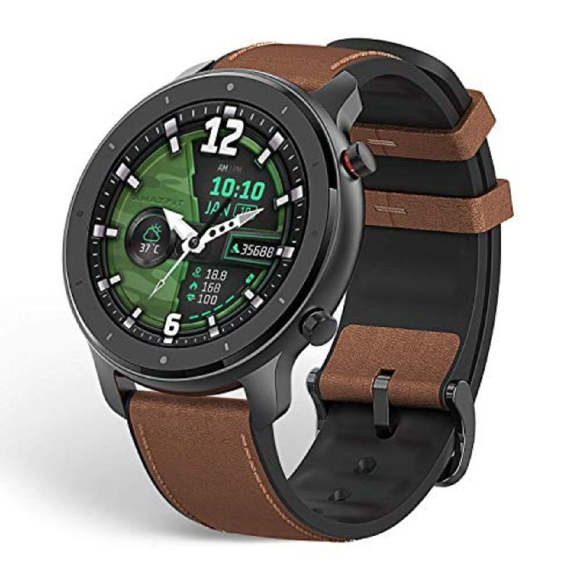 RRP £99.00 Amazfit GTR 47mm Smartwatch Sports Watch 5 ATM Waterproof with GPS, Pedometer, Sleep M