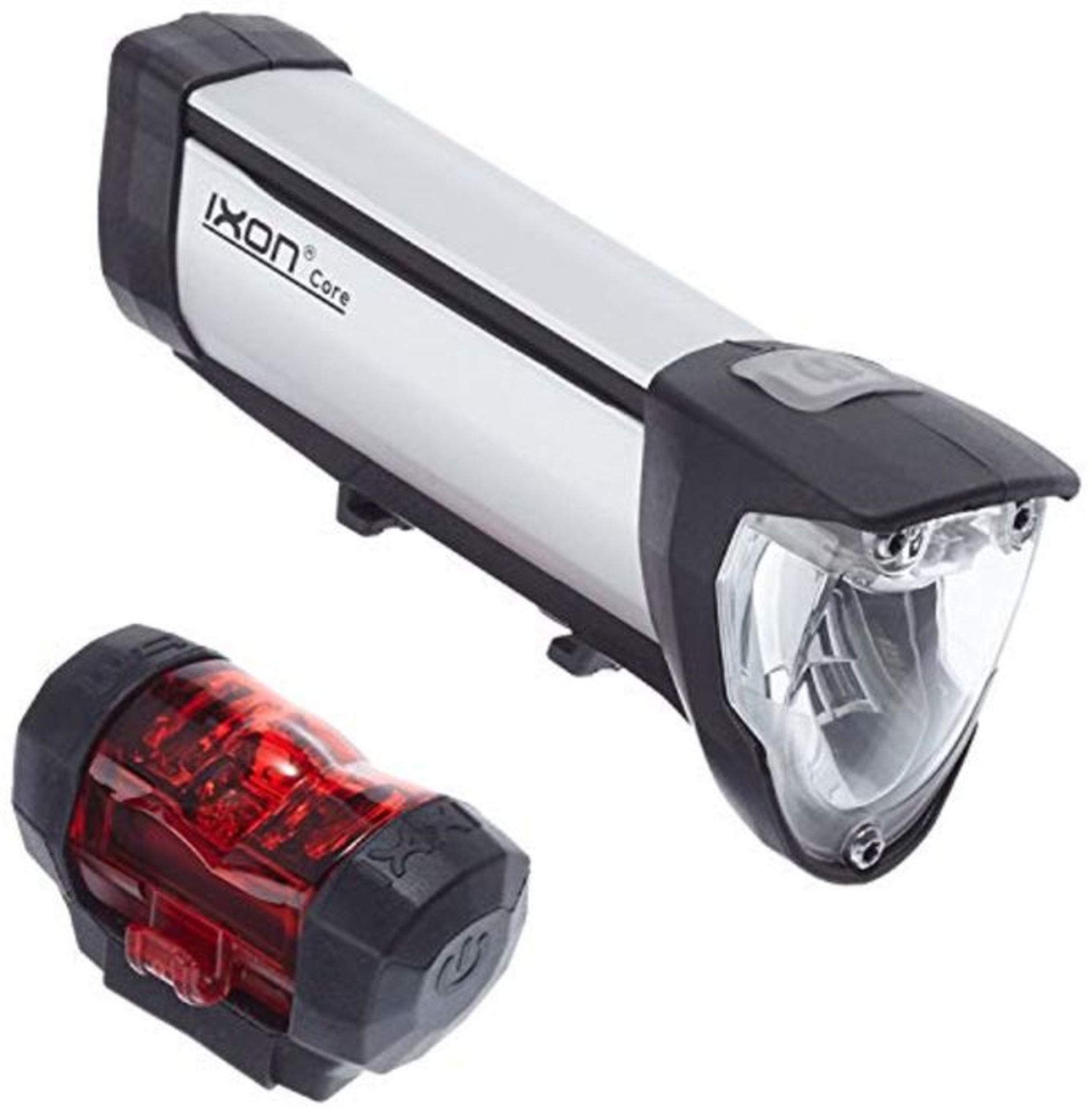 Busch & Müller Battery Operated LED Headlight/Rear Light, Fahrradlicht IXON Core plus