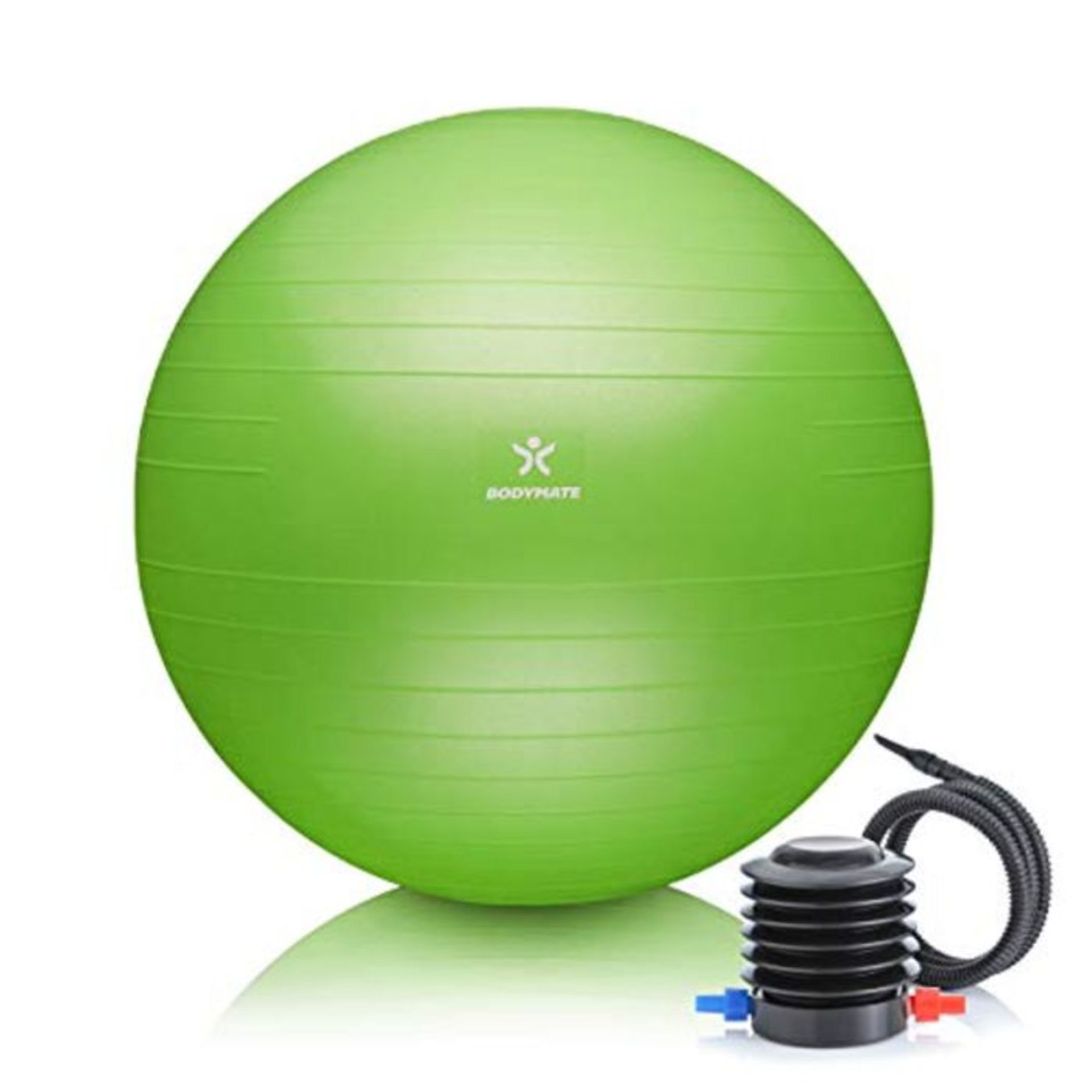 BODYMATE Exercise Ball - E-book with exercise guides included - Gym-quality Swiss ball