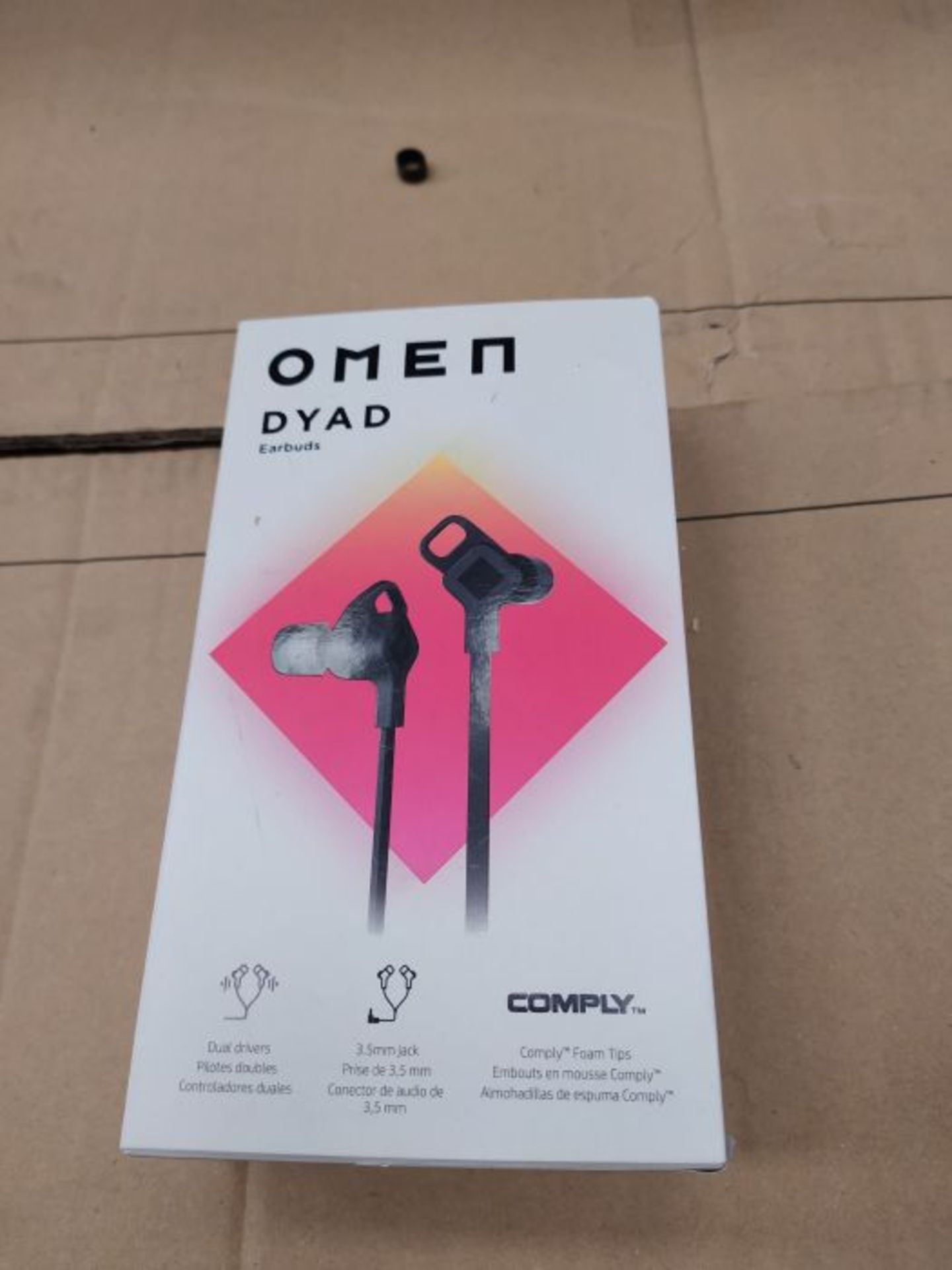 HP - Gaming OMEN Earbuds, Auricolari Jack da 3.5 mm, Tecnologia Doppio Driver, Copriau - Image 2 of 3