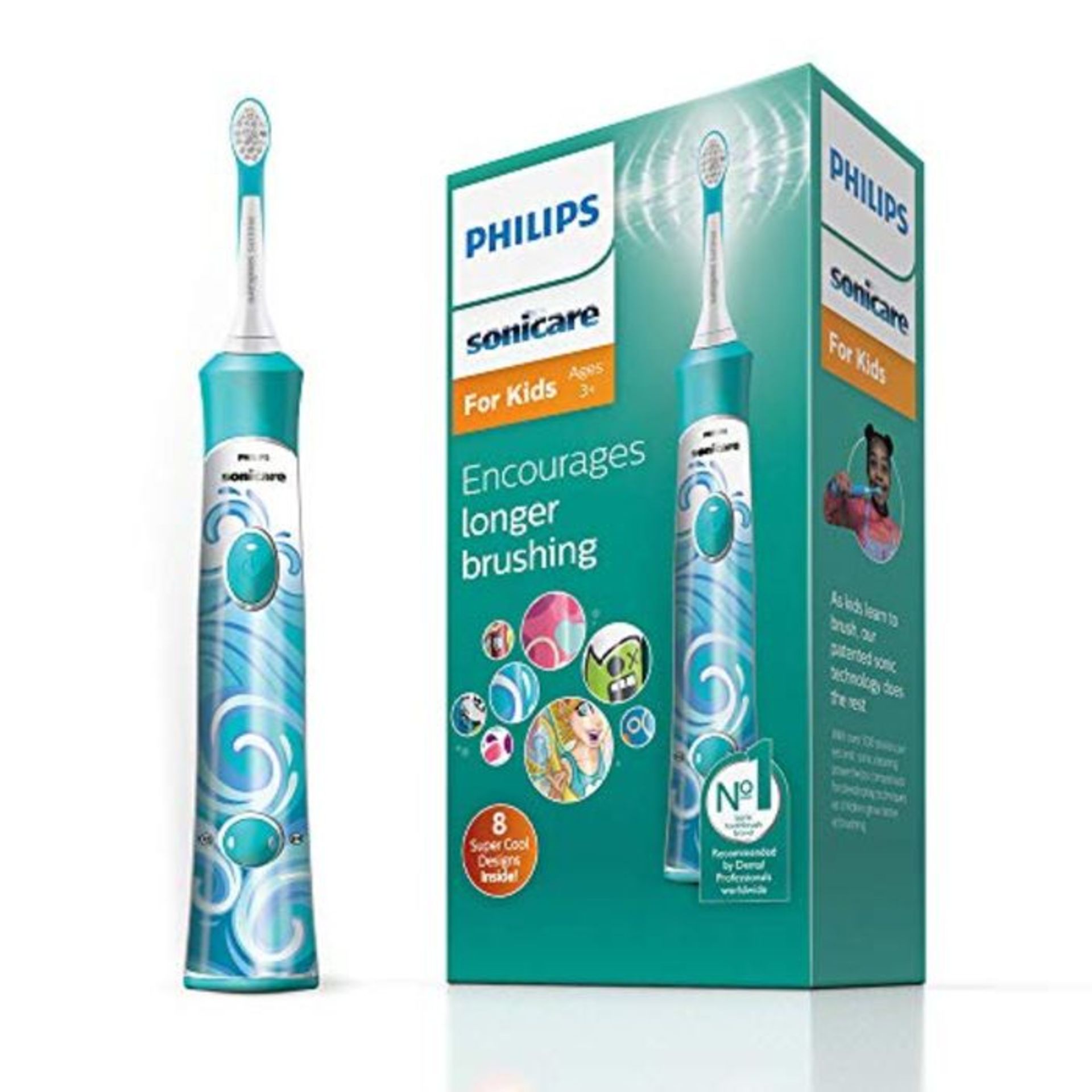 [INCOMPLETE] Philips Sonicare For Kids Electric Toothbrush with 1 Brush Head, 2 Modes