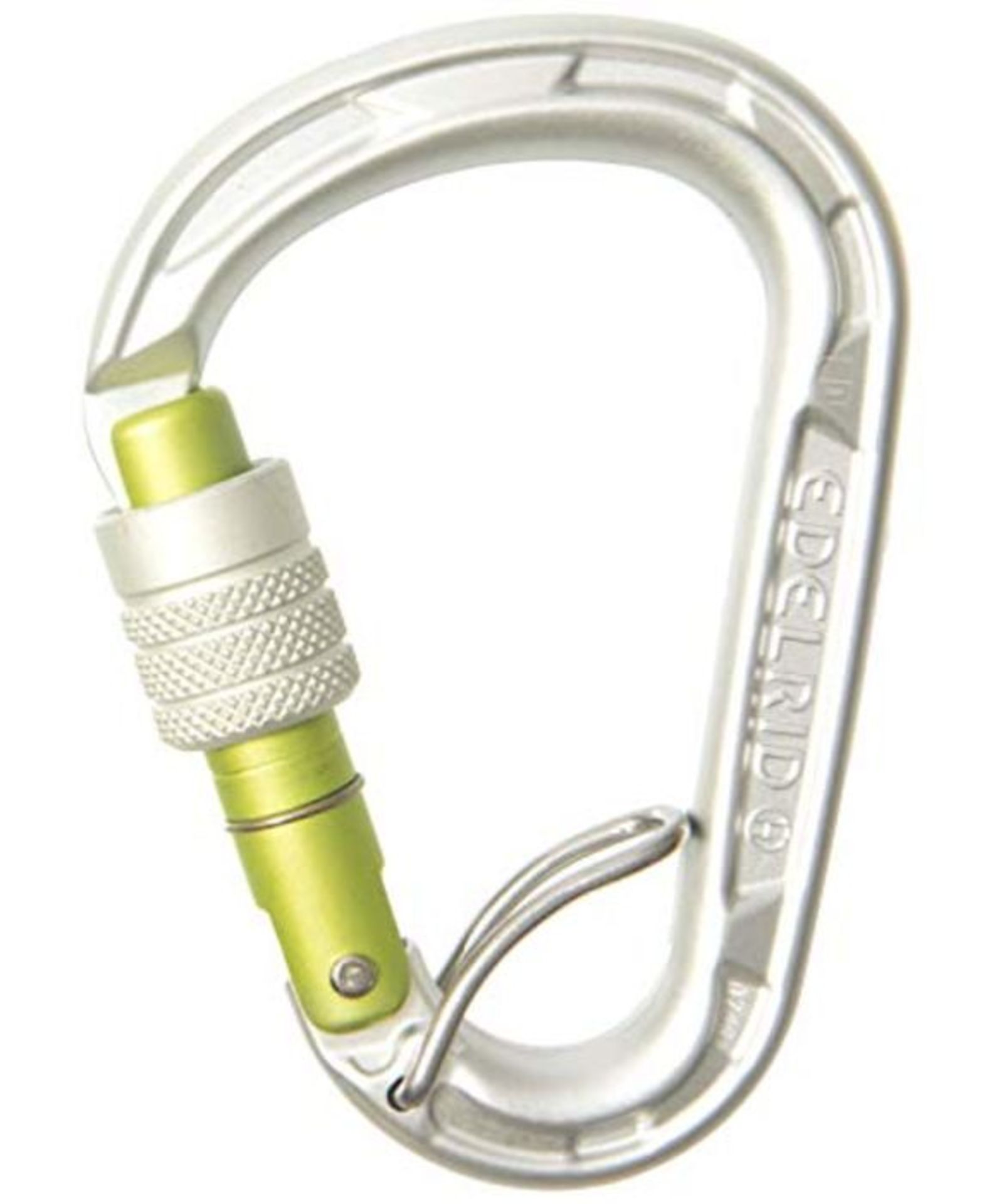 Edelrid Unisex  Erwachsene Verschlusskarabiner HMS Strike FG, Silver, einheitlich