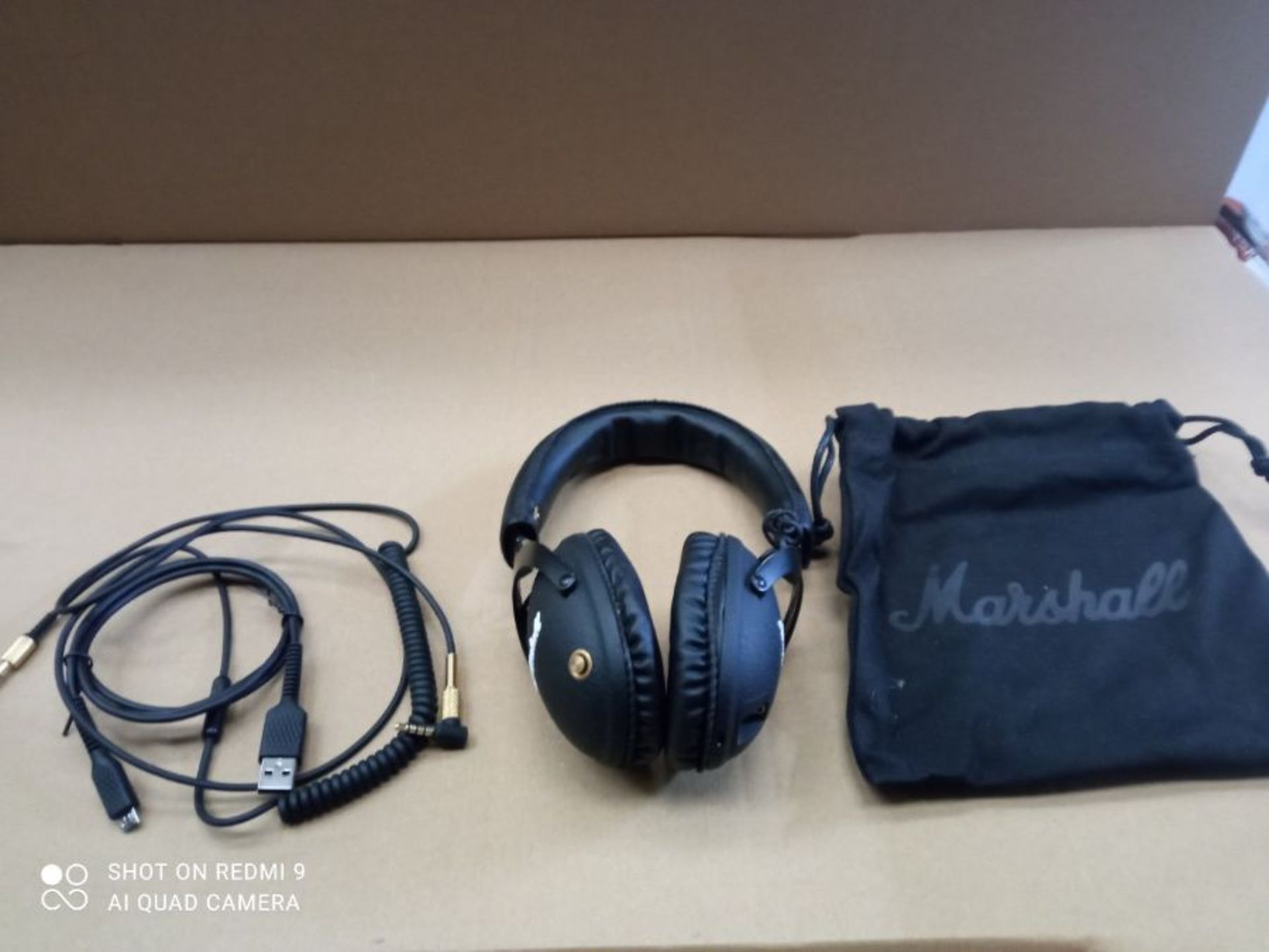 RRP £249.00 Marshall Monitor Bluetooth Headphones - Black - Image 3 of 3