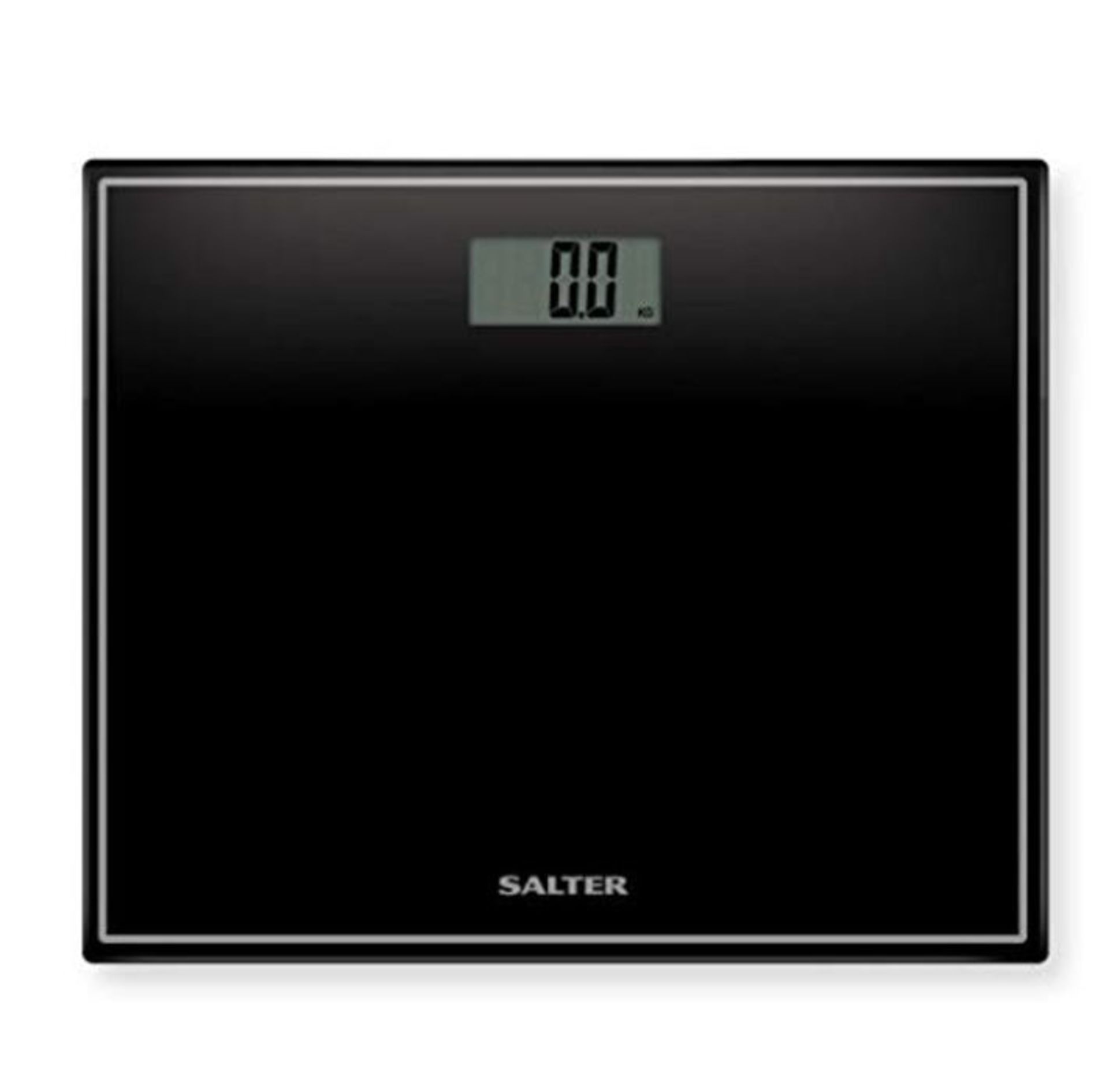 Salter Compact Digital Bathroom Scales - Toughened Glass, Measure Body Weight Metric /