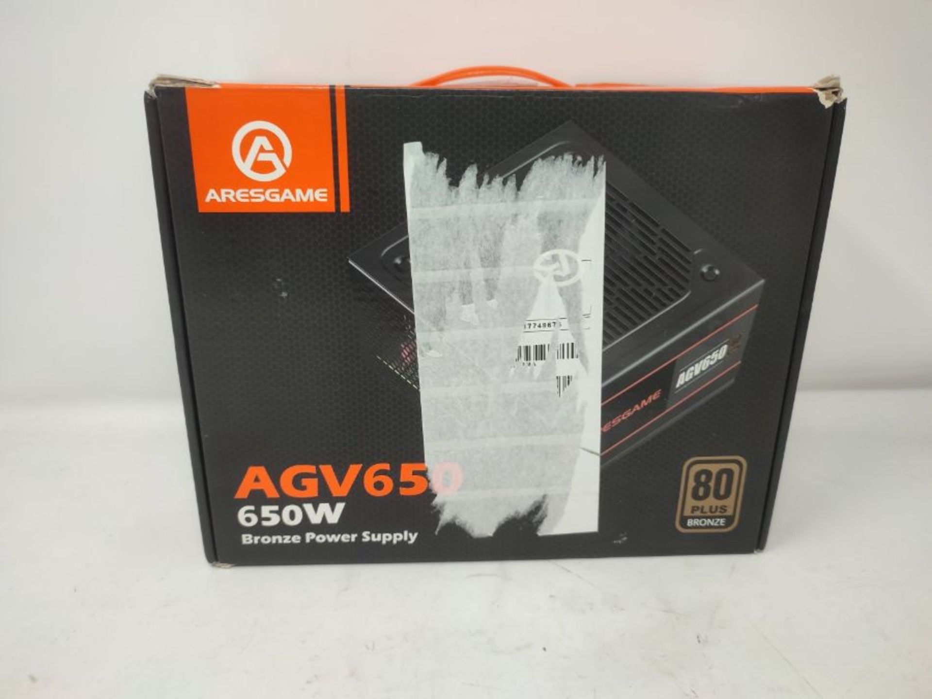 RRP £55.00 ARESGAME 650W Power Supply 80+ Bronze PSU (AGV650) - Image 2 of 3