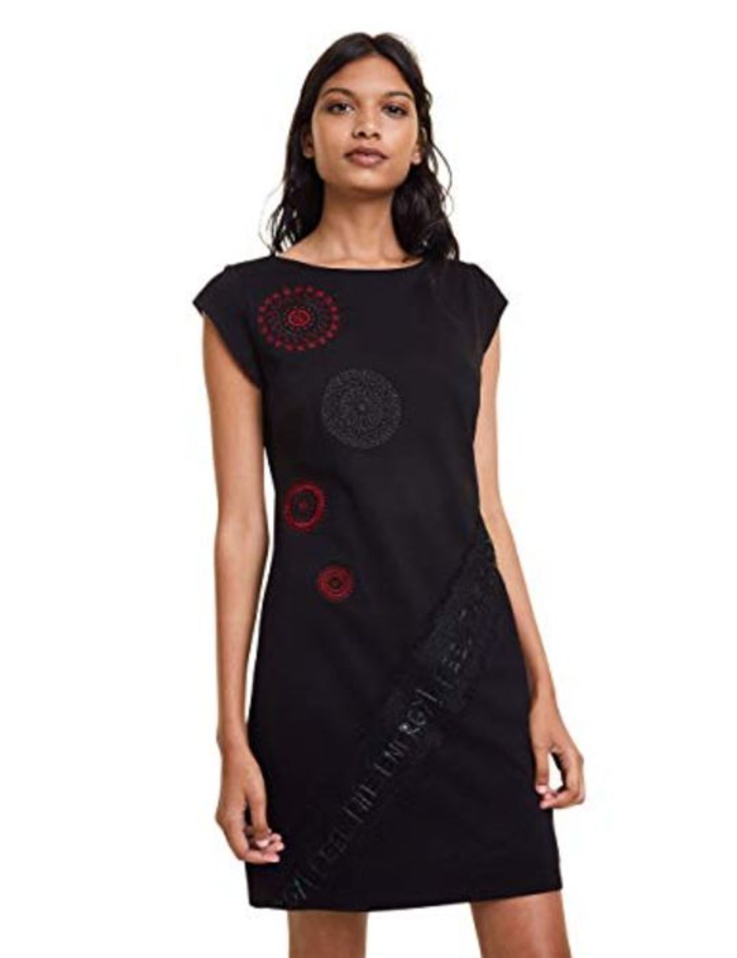 RRP £60.00 Desigual Women's Dress Briana, Black (Black 2000), XL