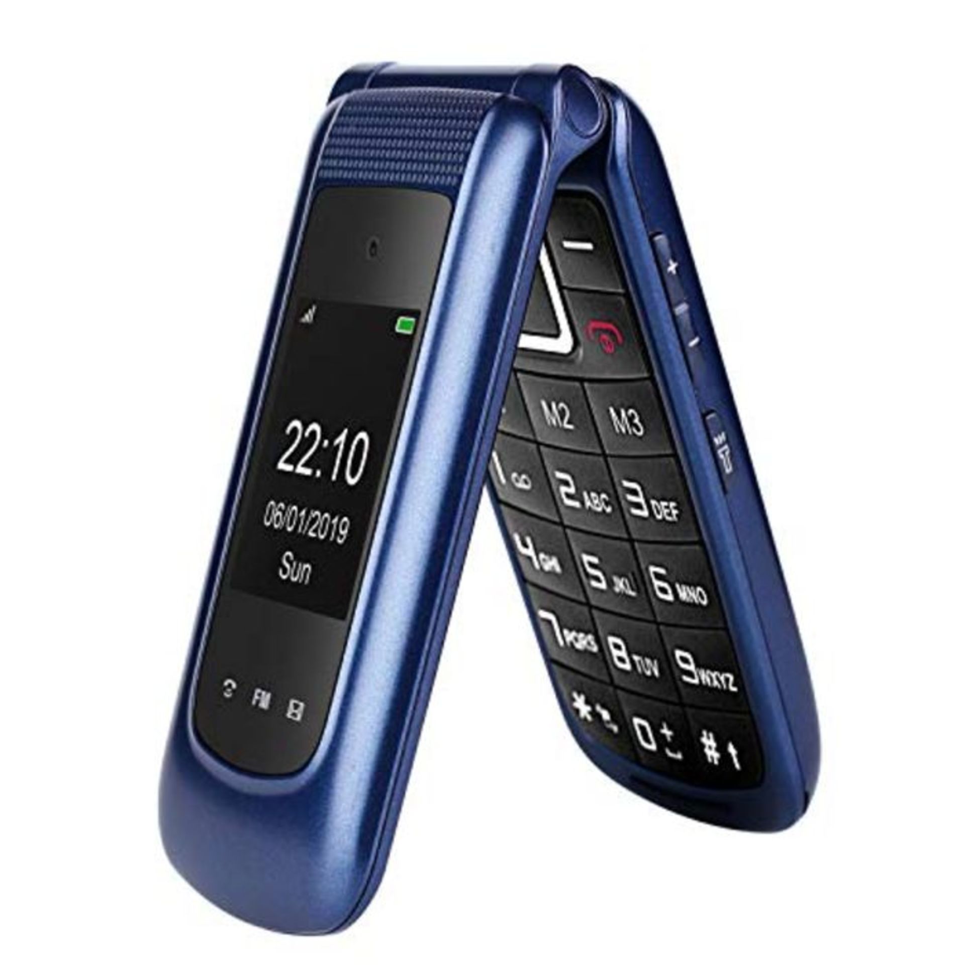 Uleway Big Button Mobile Phone for Elderly Sim Free Flip Phone Unlocked GSM Basic Mobi