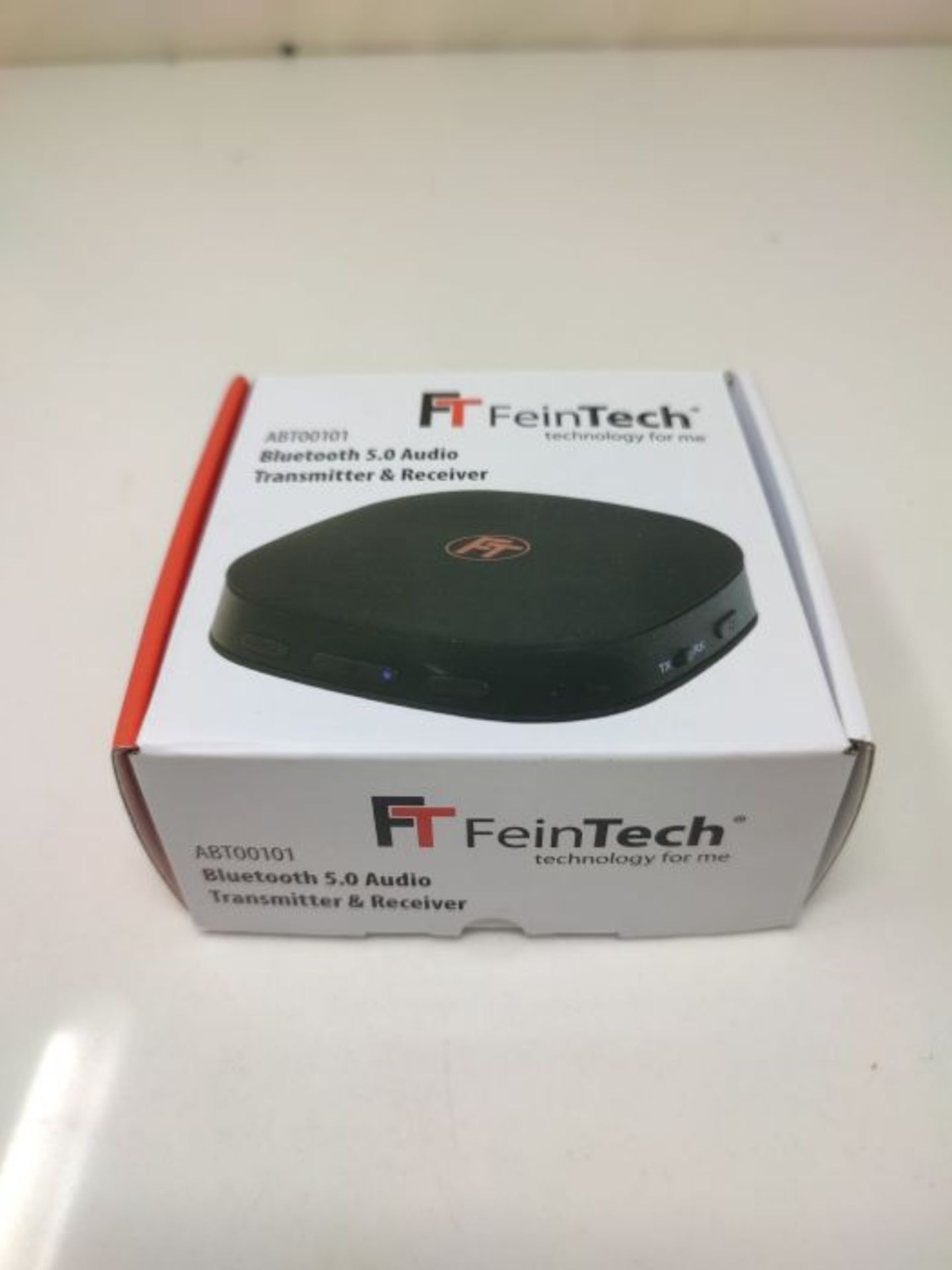 FeinTech Bluetooth 5.0 Audio Transmitter for TV Adapter Receiver aptX HD Low Latency T - Image 2 of 3