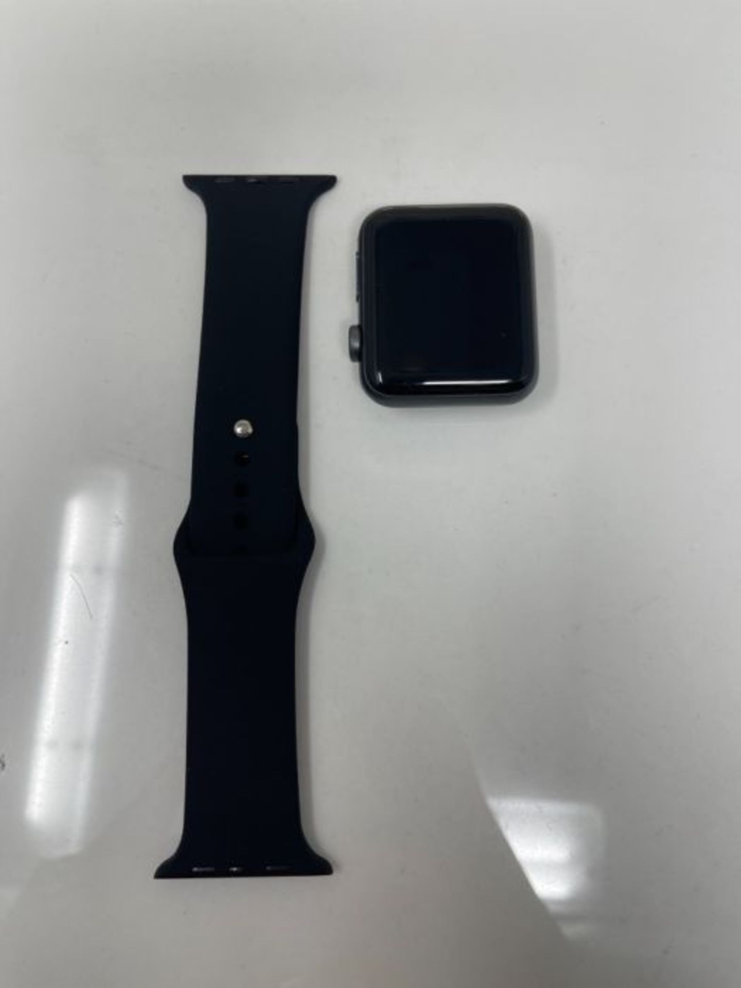 RRP £299.00 Apple Watch Series 3 (GPS, 42mm) - Space Grey Aluminum Case with Black Sport Band - Image 2 of 3