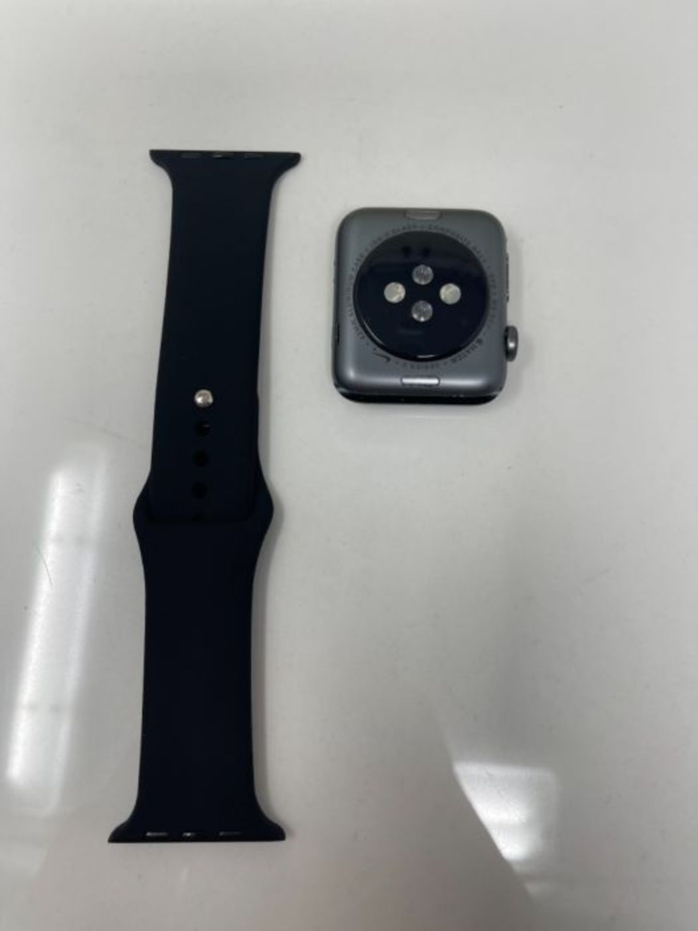 RRP £299.00 Apple Watch Series 3 (GPS, 42mm) - Space Grey Aluminum Case with Black Sport Band - Image 3 of 3