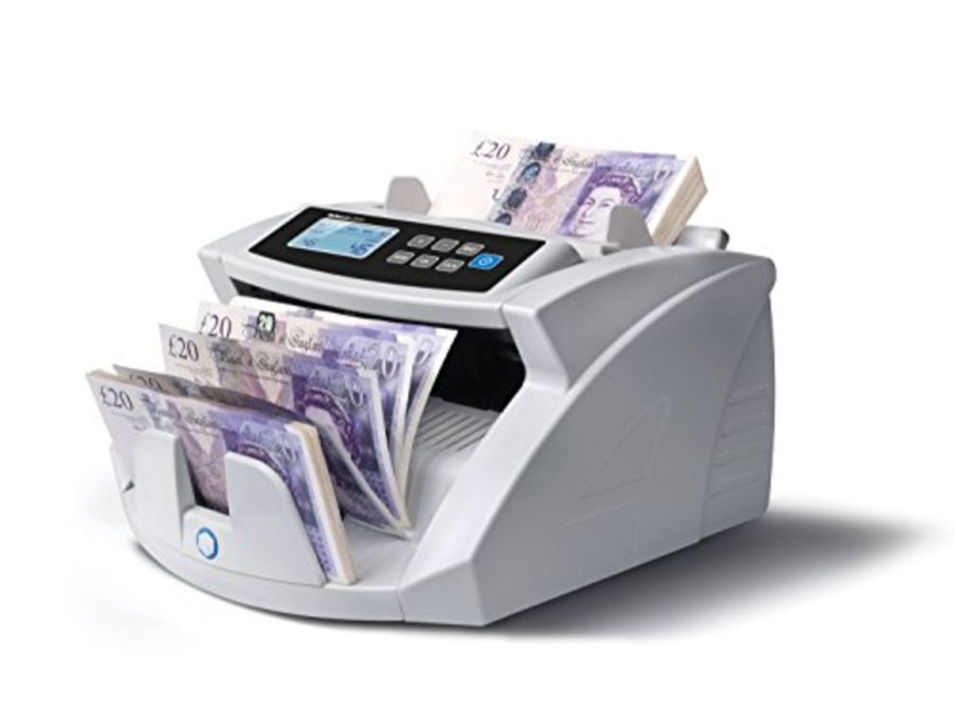 RRP £201.00 Safescan 2210 Automatic Back Loader Banknote Counter with UV Counterfeit Detection - G