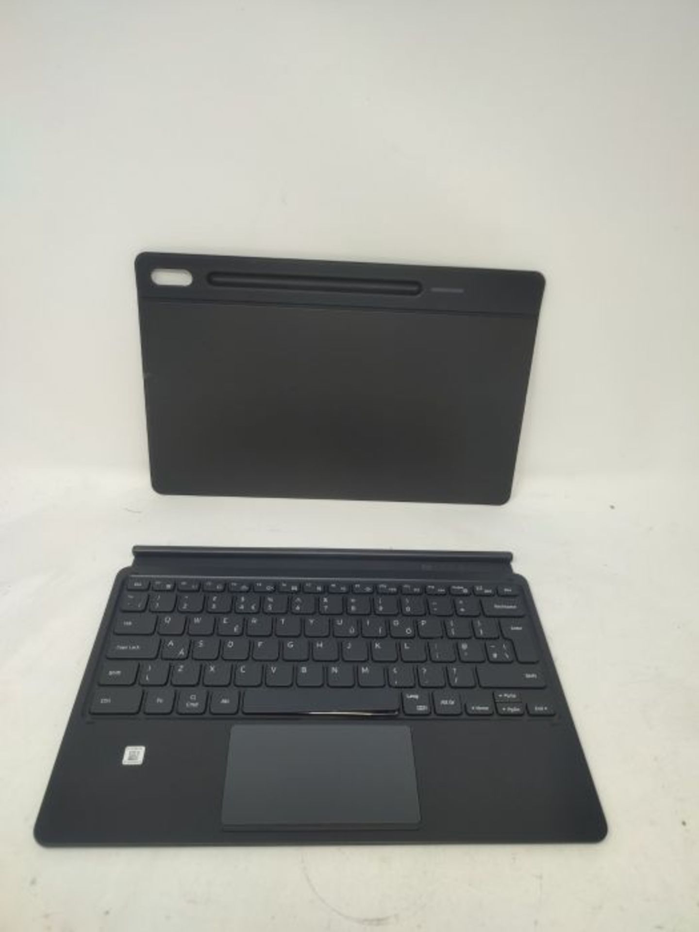 RRP £160.00 [CRACKED] Samsung Galaxy Tab S7+ Keyboard Cover, Black (UK Version) - Image 2 of 2
