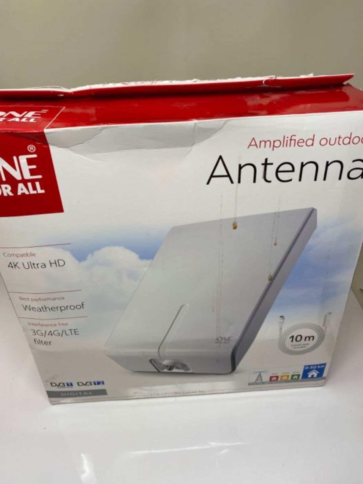 RRP £70.00 One For All Amplified Outdoor Digital TV Aerial - Ready to receive Freeview and Analog - Image 2 of 3