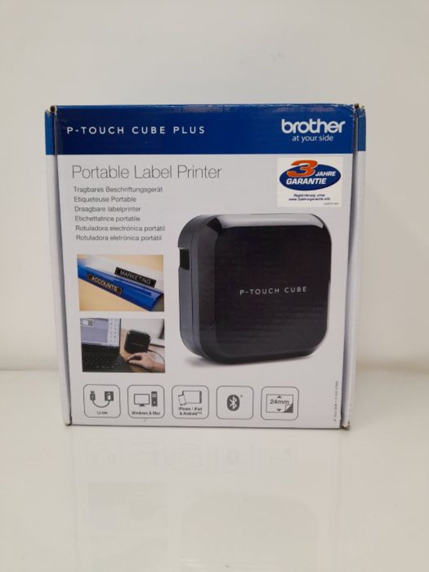 RRP £75.00 Brother P-Touch Cube Plus PT-P710BT - Etikettendrucker - monochrom - Thermal Transfer - Image 2 of 3