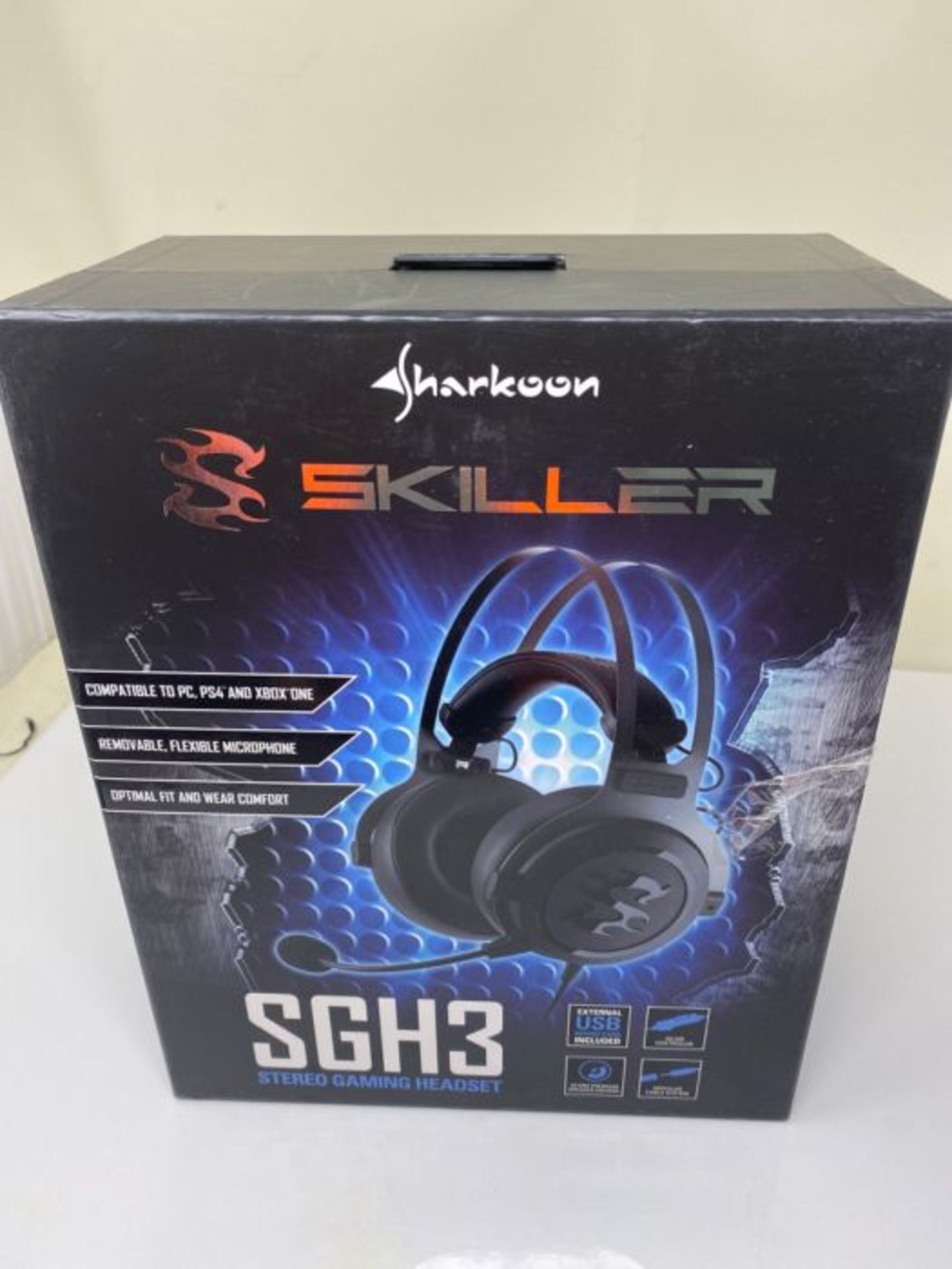 Sharkoon SGH3 Gaming Headset Black, 18,5 x 12 x 23,5 cm - Image 2 of 3