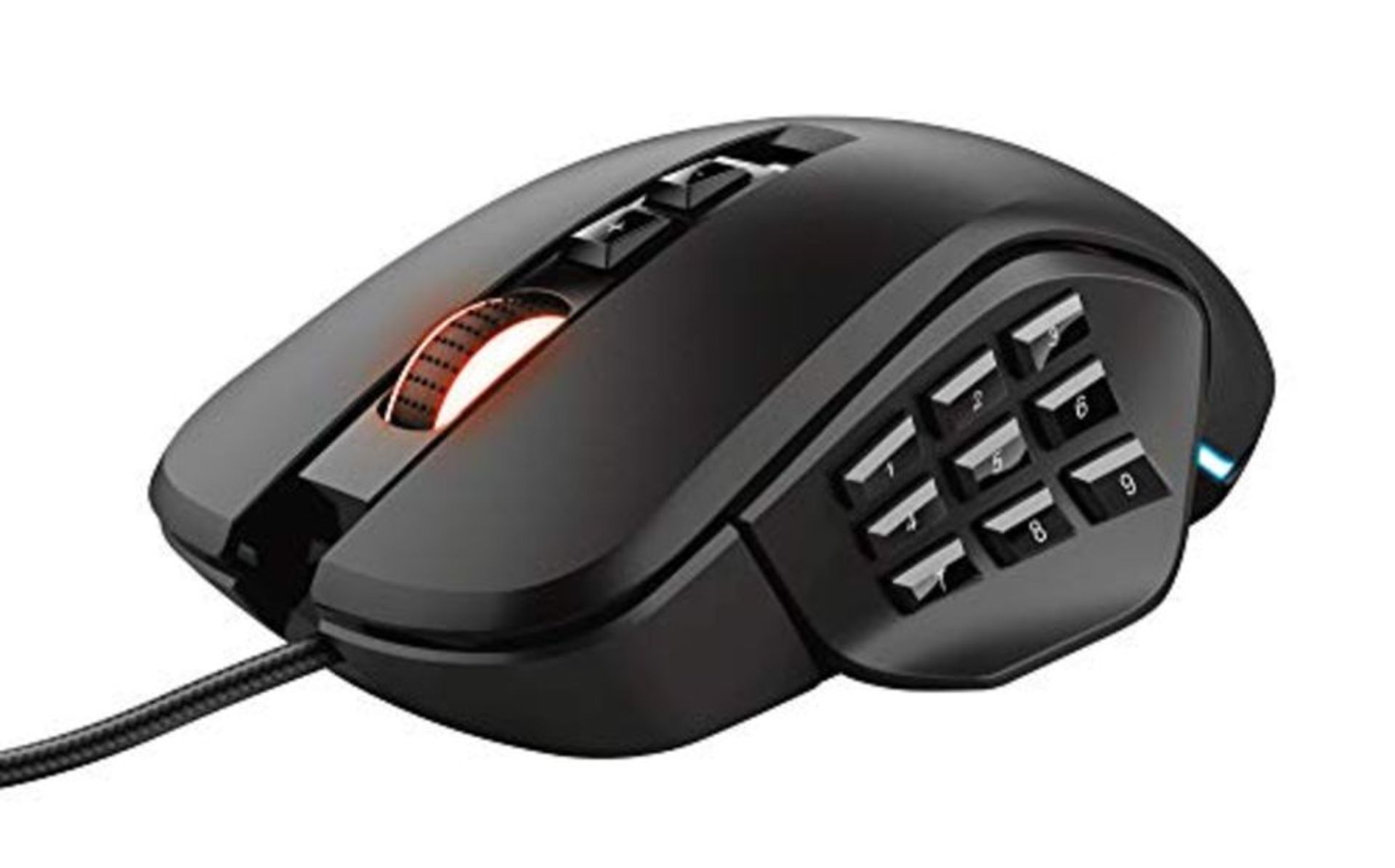 Trust Gaming Mouse GXT 970 Morfix Customisable MMO Gaming Mouse, Up to 10.000 DPI, 4 I