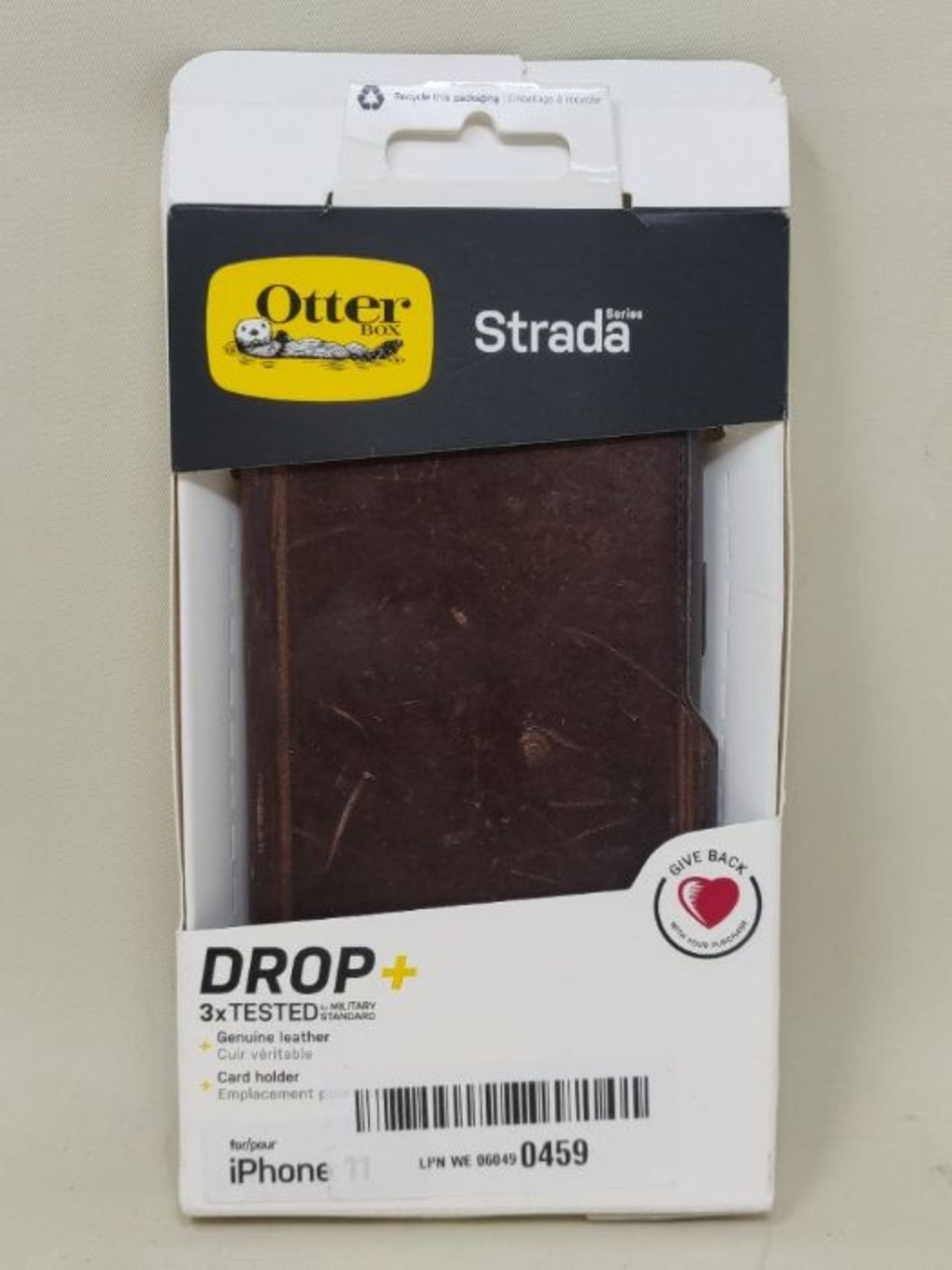 OtterBox for Apple iPhone 11, Premium Leather Protective Folio Case, Strada Series, Br - Image 2 of 3
