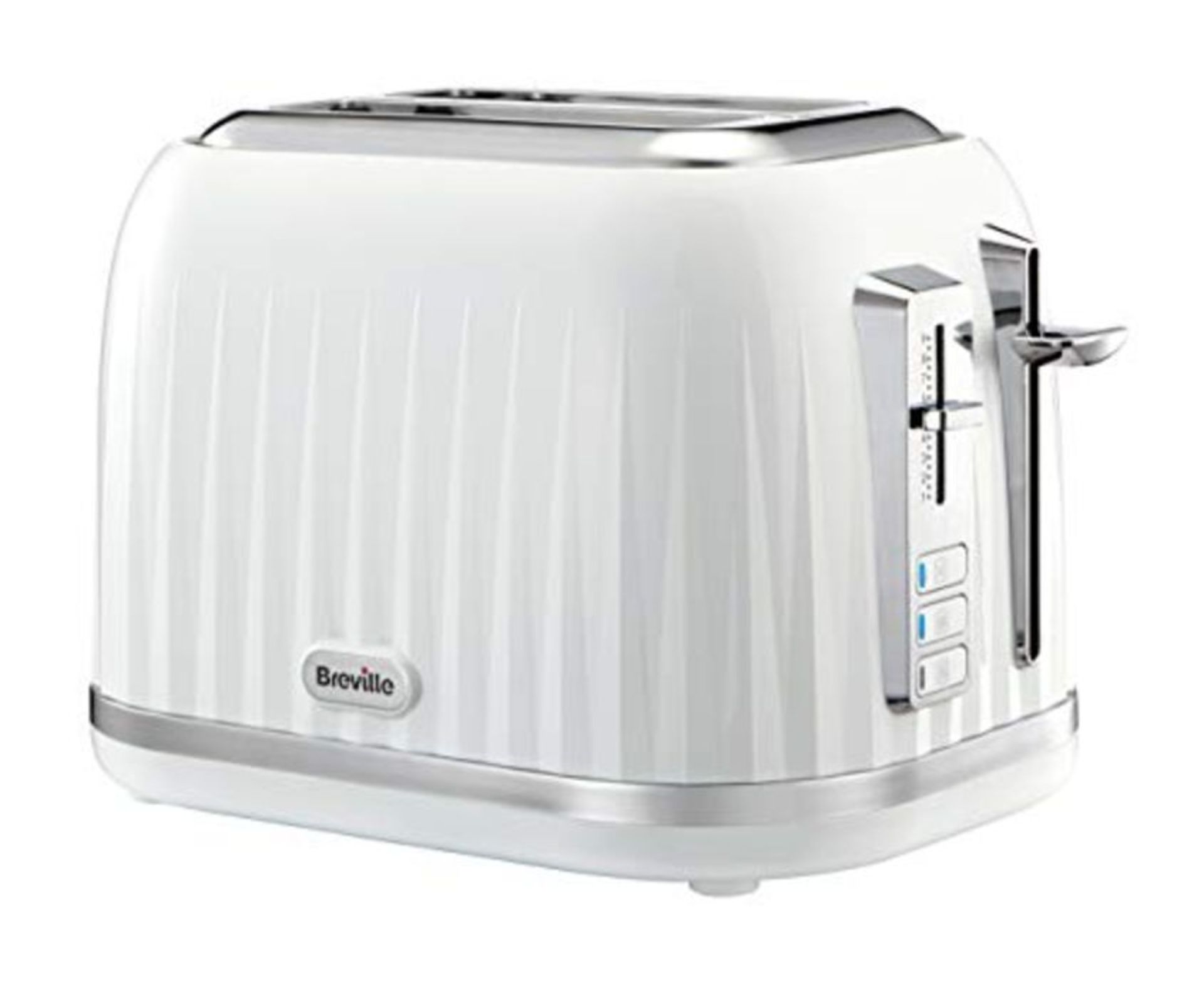 Breville VTT526 Impressions 2-Slice Toaster, Featuring High-Lift, White with Chrome Tr