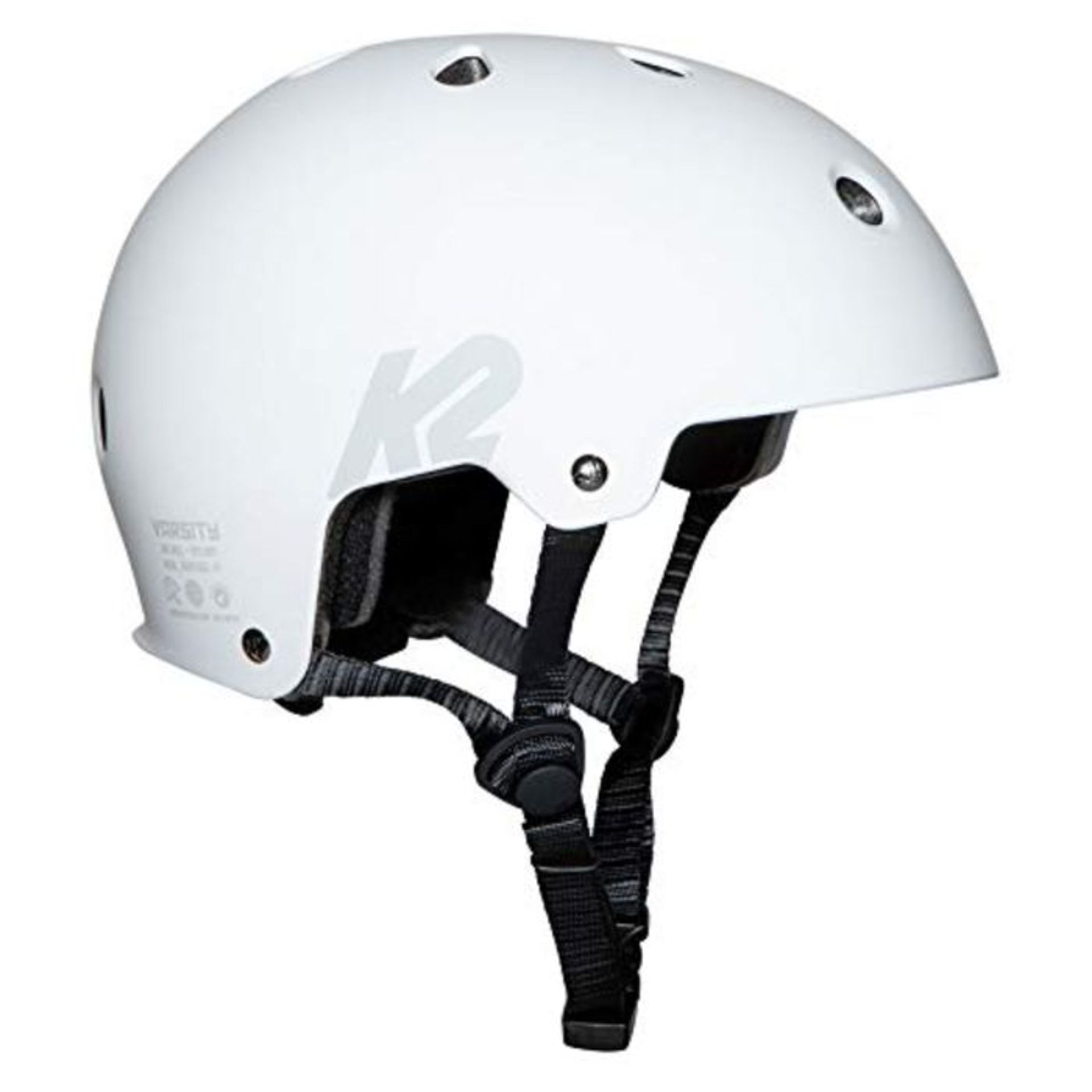 K2 Skate Unisex's VARSITY HELMET Protective, White, L