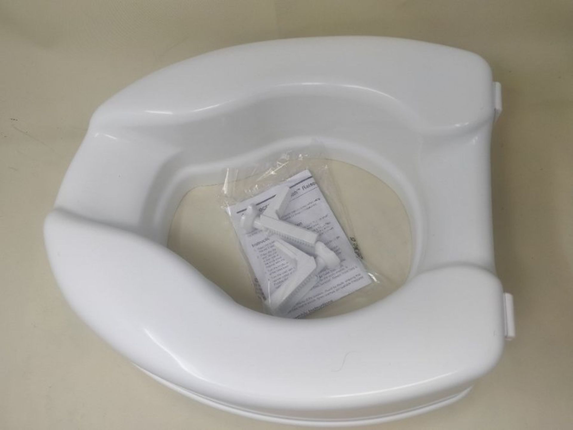 Homecraft Savanah Raised Toilet Seat without Lid, Elongated & Elevated Lock Seat Suppo - Image 3 of 3