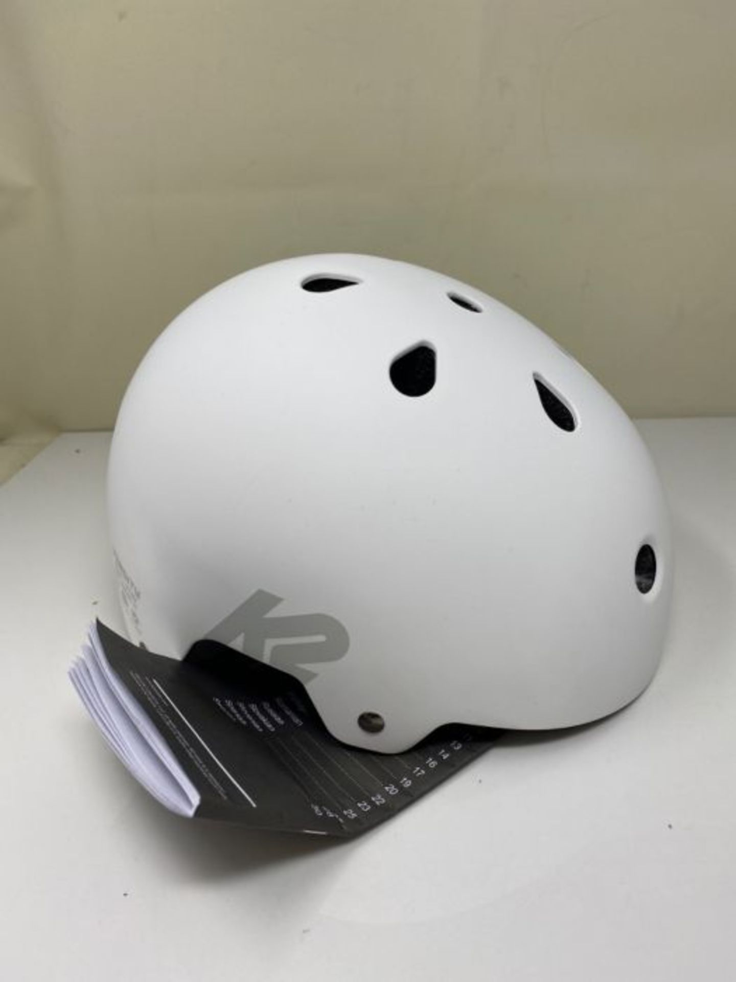 K2 Skate Unisex's VARSITY HELMET Protective, White, L - Image 3 of 3