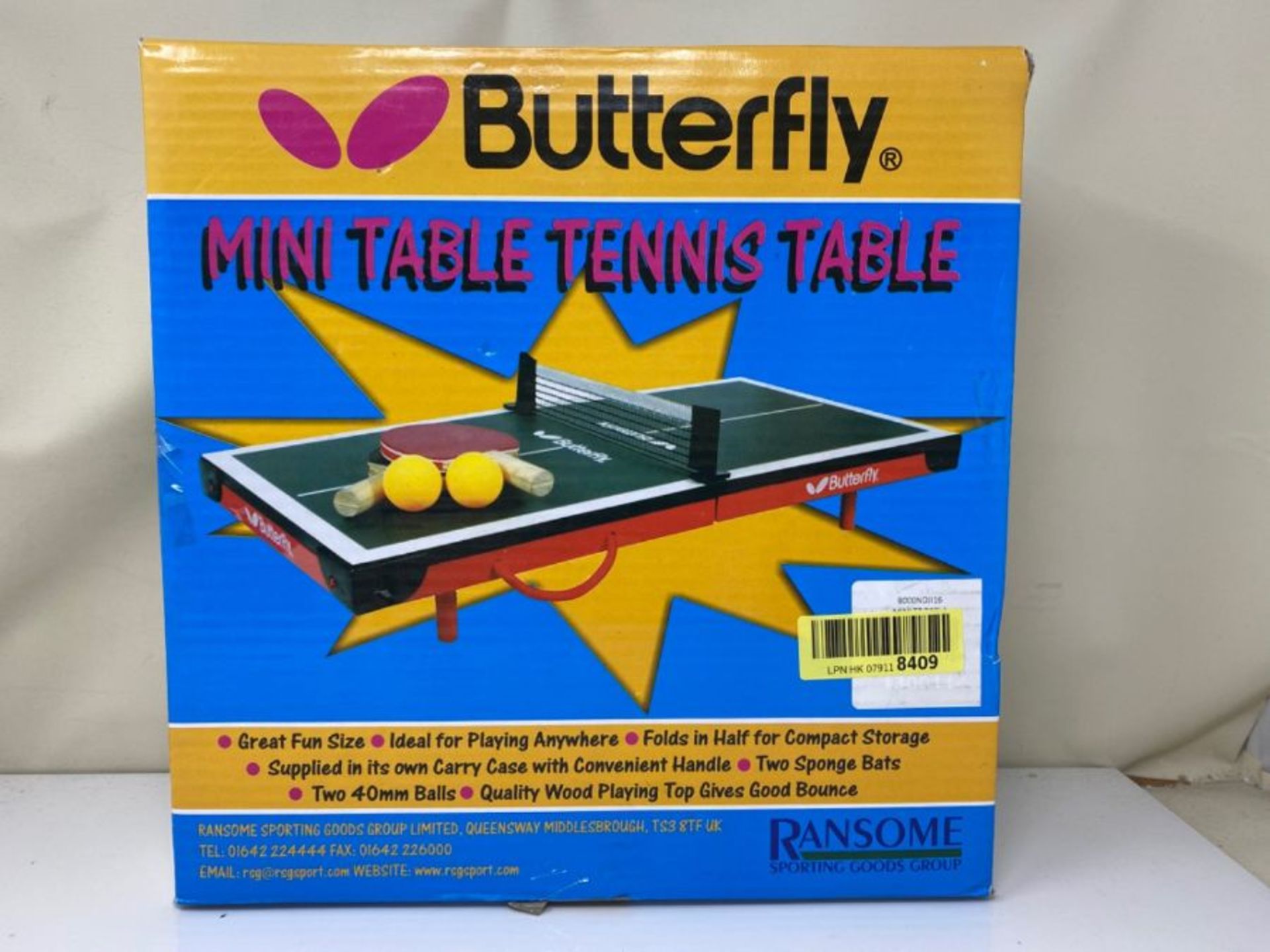 RRP £86.00 Butterfly Mini Table Tennis Table - Image 2 of 3