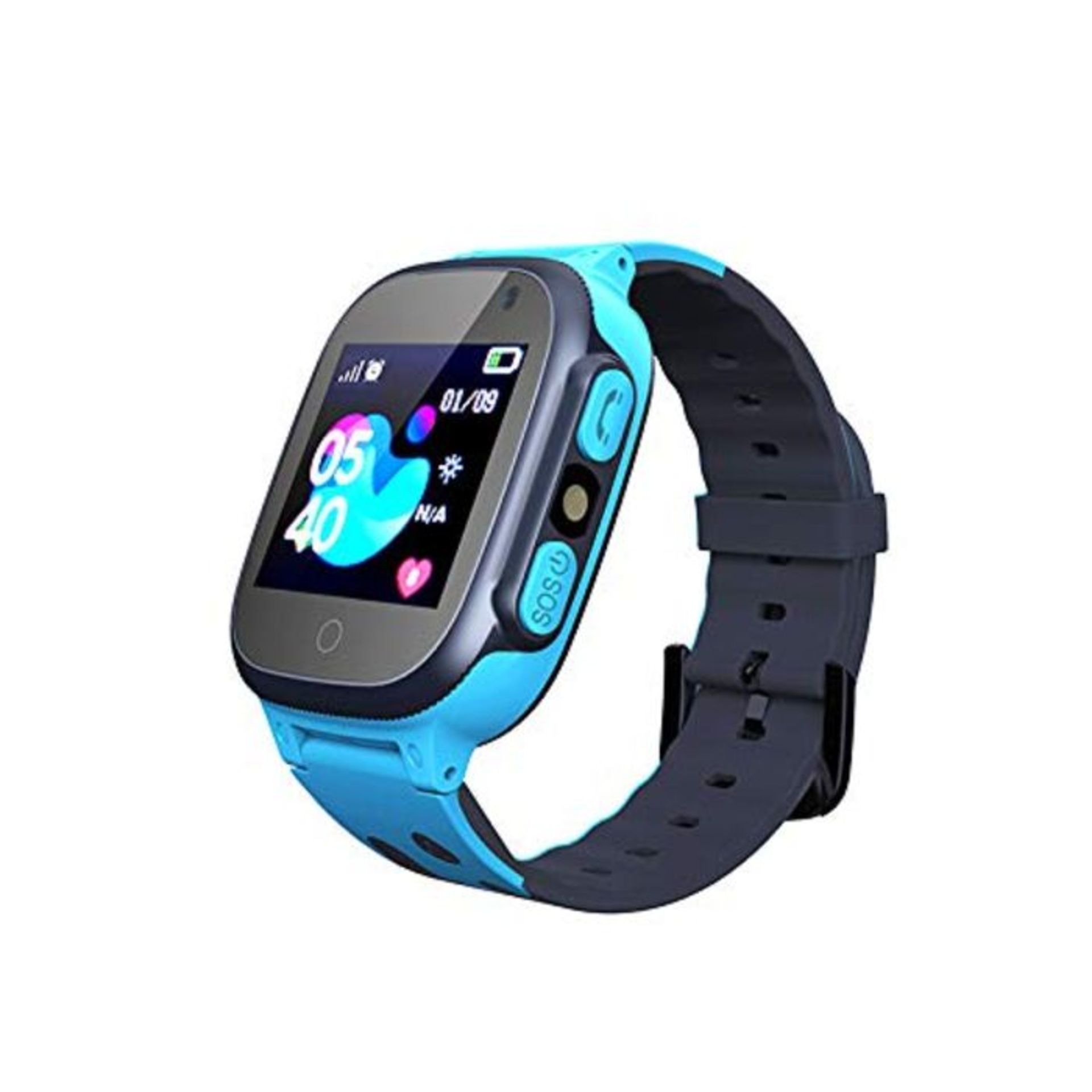 Smooce Kinder Smartwatch LBS Tracker,Touch LCD Kid Smart Watch mit Taschenlampen Anti-