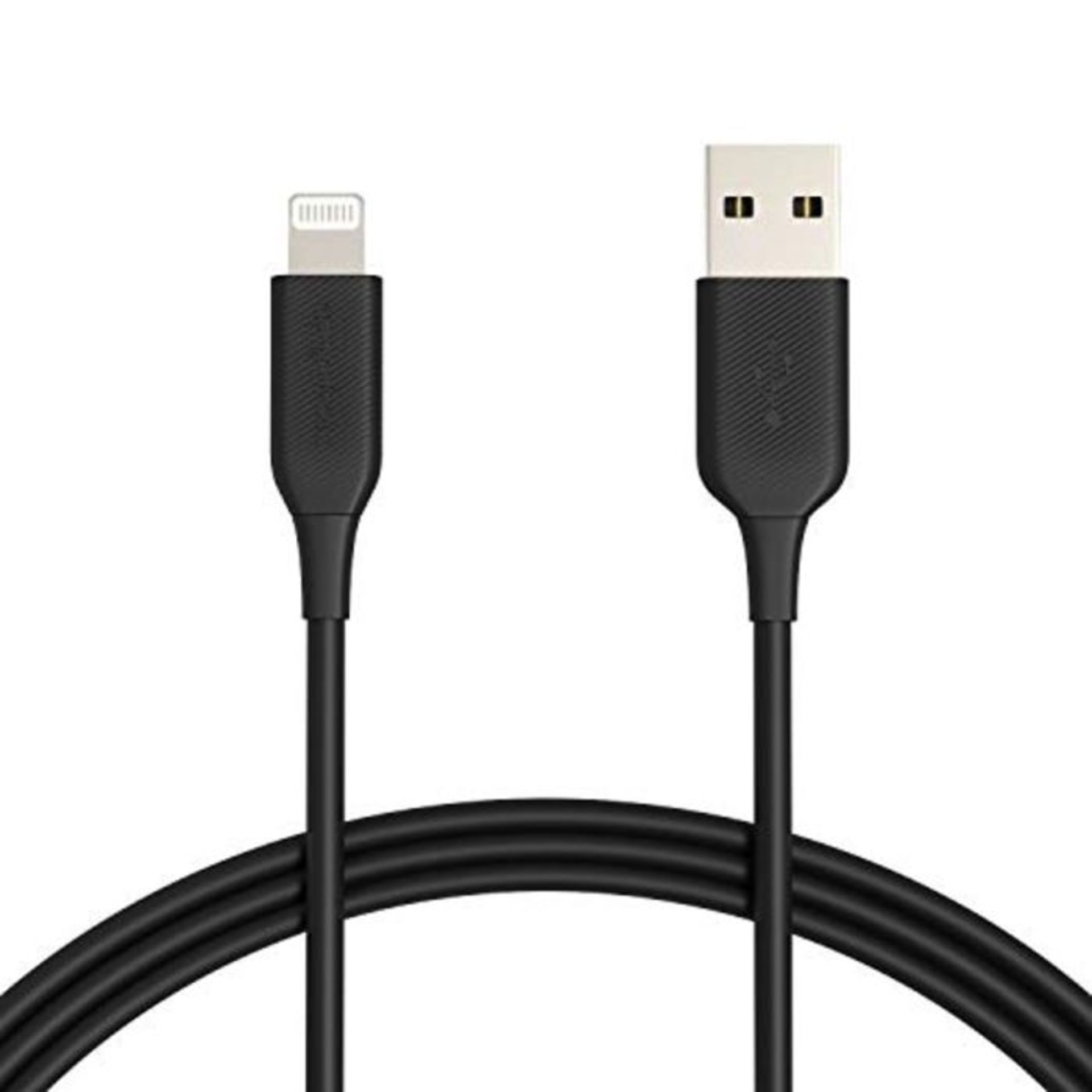 Amazon Basics Lightning to USB A Cable - MFi Certified iPhone Charger, Black, 183 cm