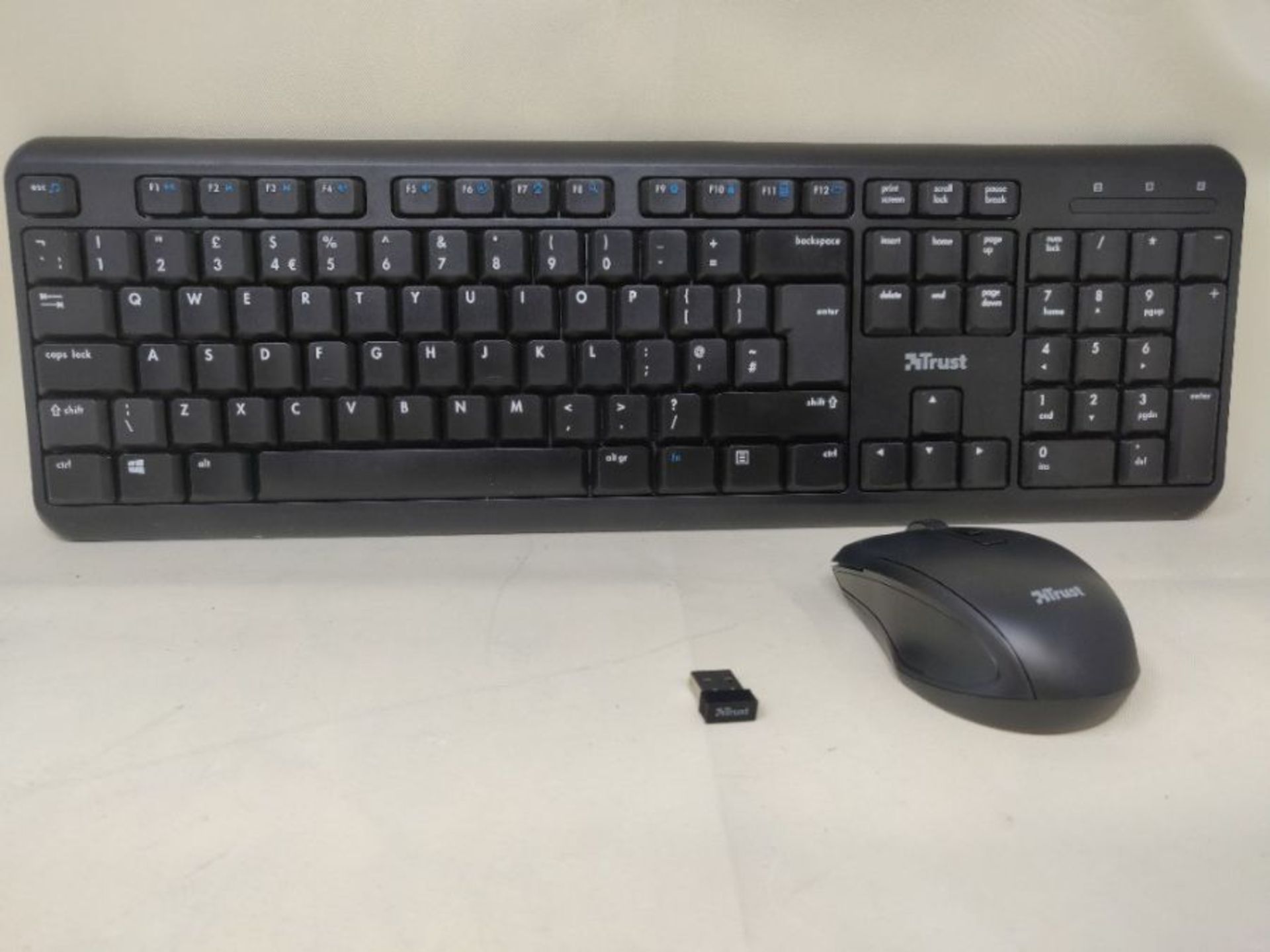 Trust Ymo Wireless Keyboard and Mouse Set -Qwerty UK Layout, Silent Keys, Full-Size Ke - Image 2 of 2