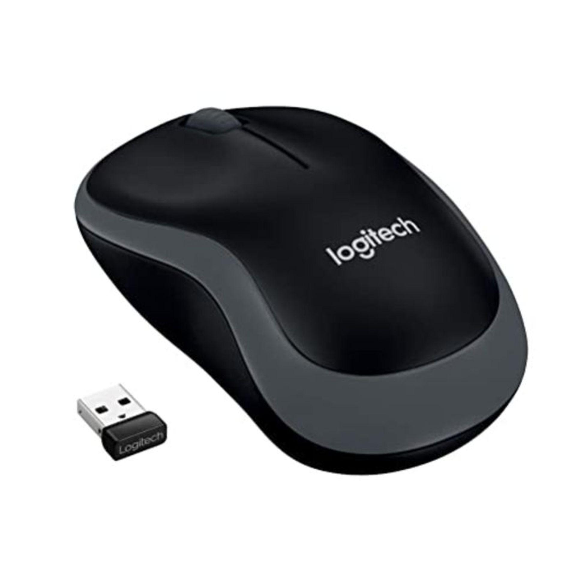 Logitech M185 Wireless Mouse, 2.4GHz with USB Mini Receiver, 12-Month Battery Life, 10