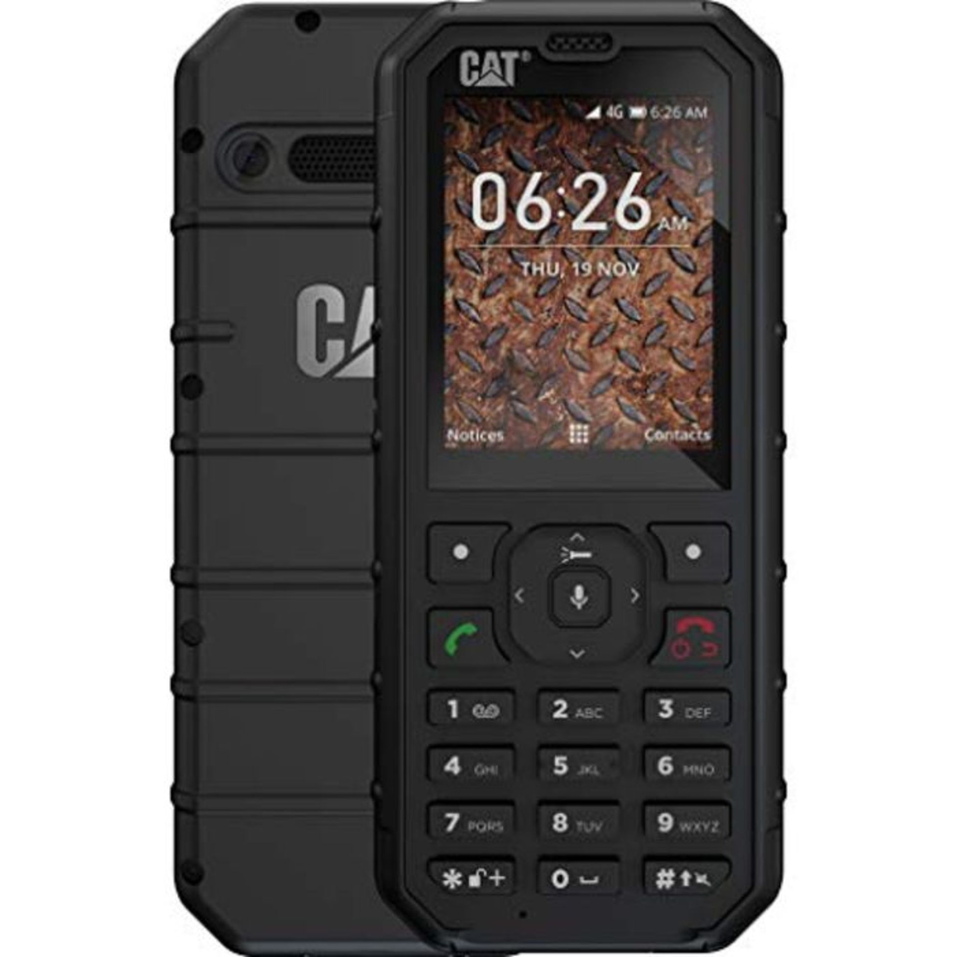 RRP £80.00 Caterpillar CAT B35 - Mobile Phone 4GB, 512MB RAM, Dual Sim, Black