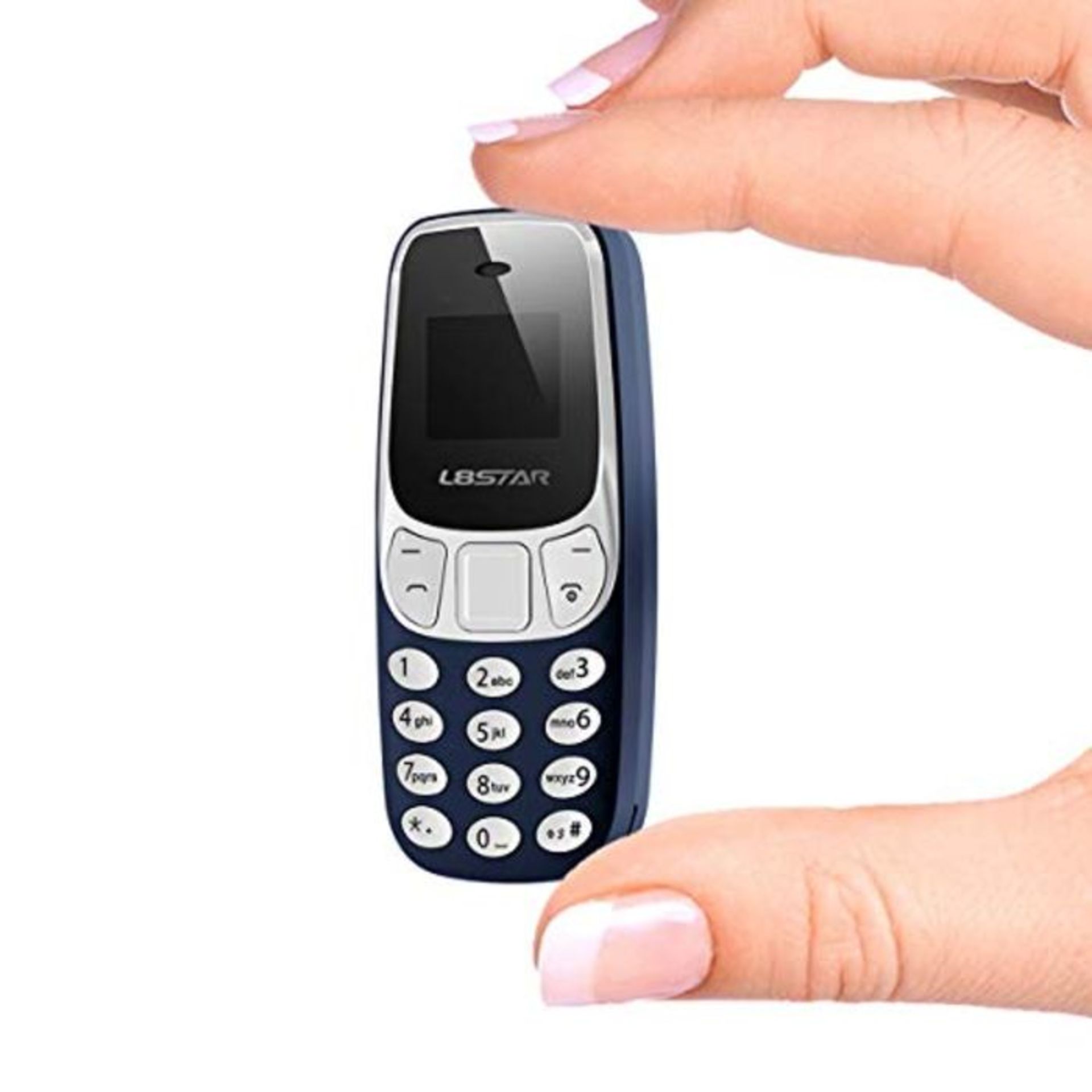 MiRUSI Kleinstes Mini-Handy unterstützt Dual-SIM-Karte GSM Unlocked BM10 Blau