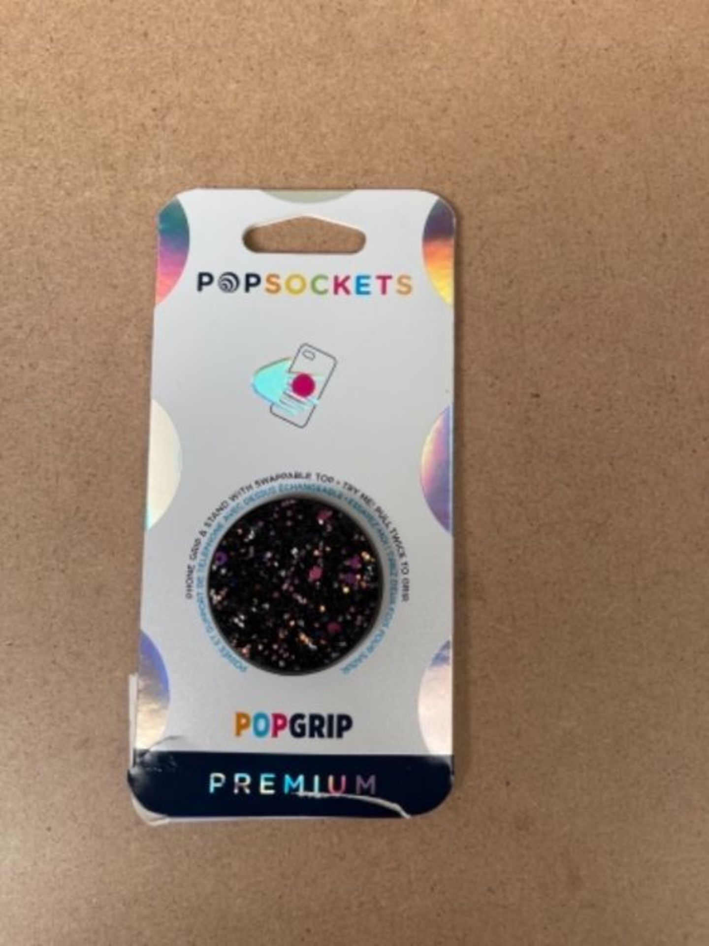 PopSockets PopGrip - Expanding Stand and Grip with Swappable Top - Sparkle Black - Image 2 of 2
