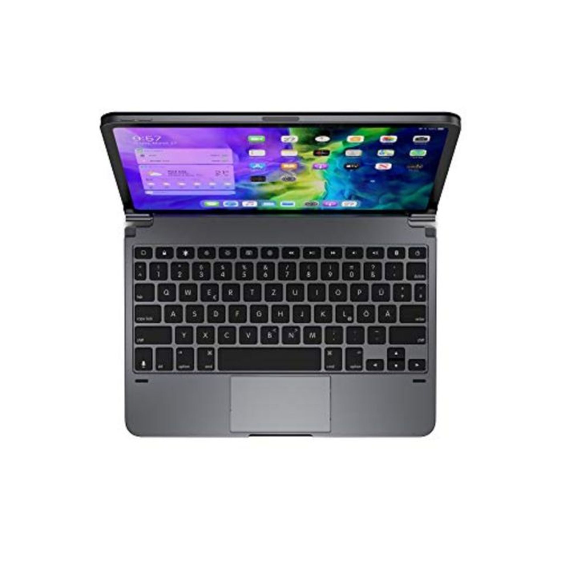 RRP £147.00 BRYDGE 11 Pro Bluetooth keyboard made of aluminium with trackpad, German layout QWERTZ