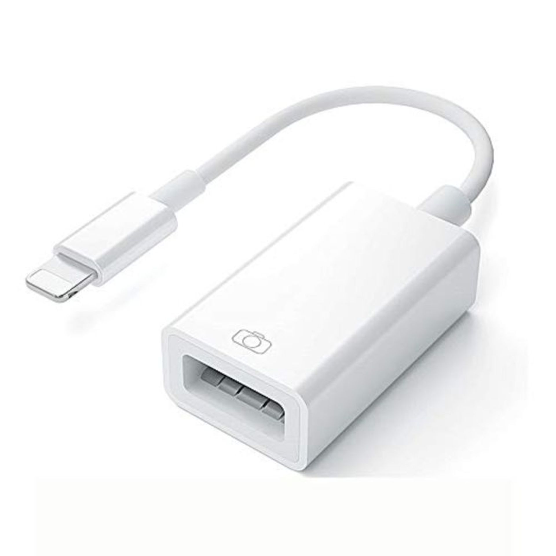 USB Camera Adapter, Upgrade USB 2.0 OTG Cable adapter Lightning to USB Female Adapter