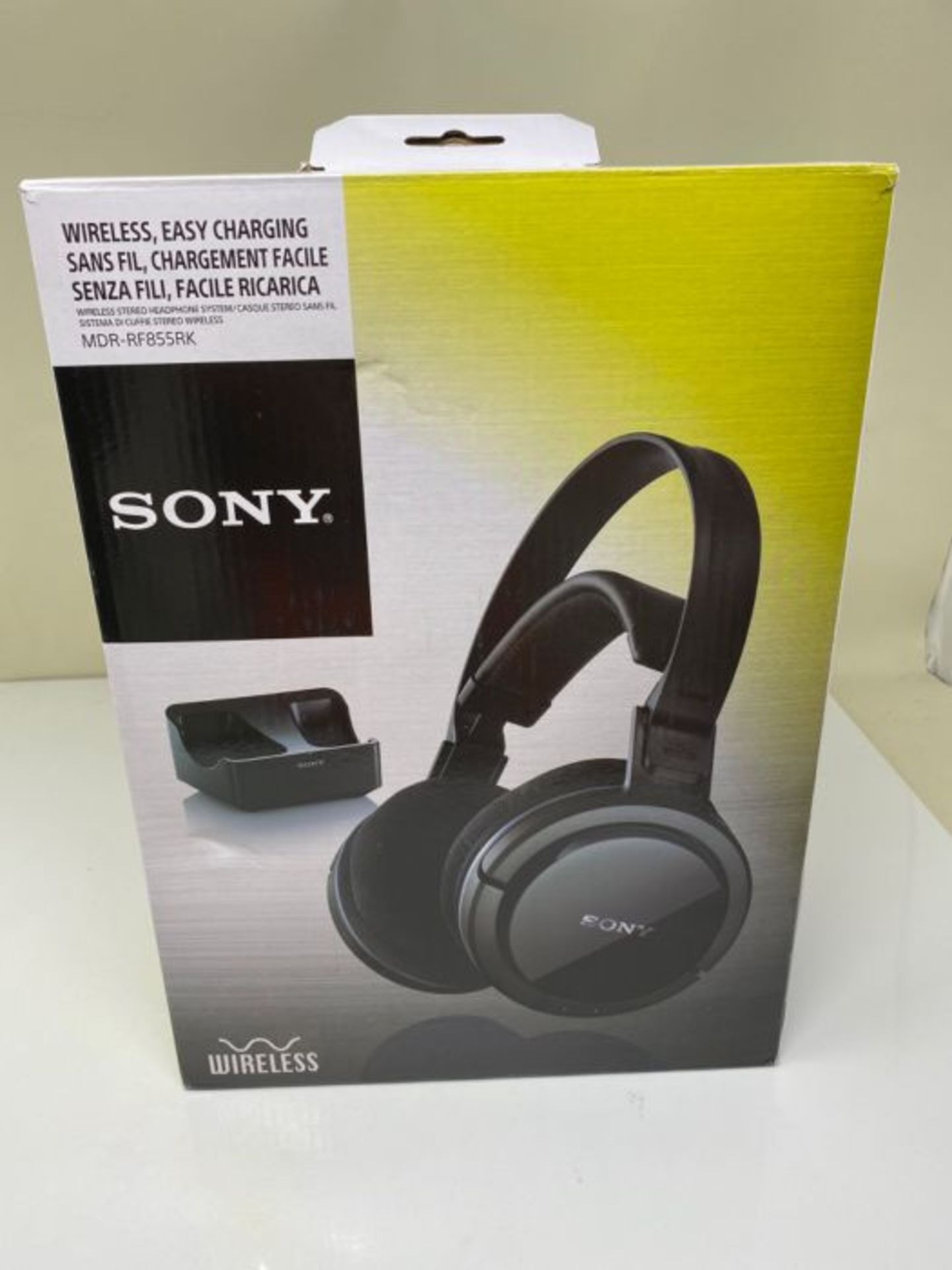 RRP £63.00 Sony MDRRF855RK, Black Closed Wireless Radio Headphones - Image 2 of 3