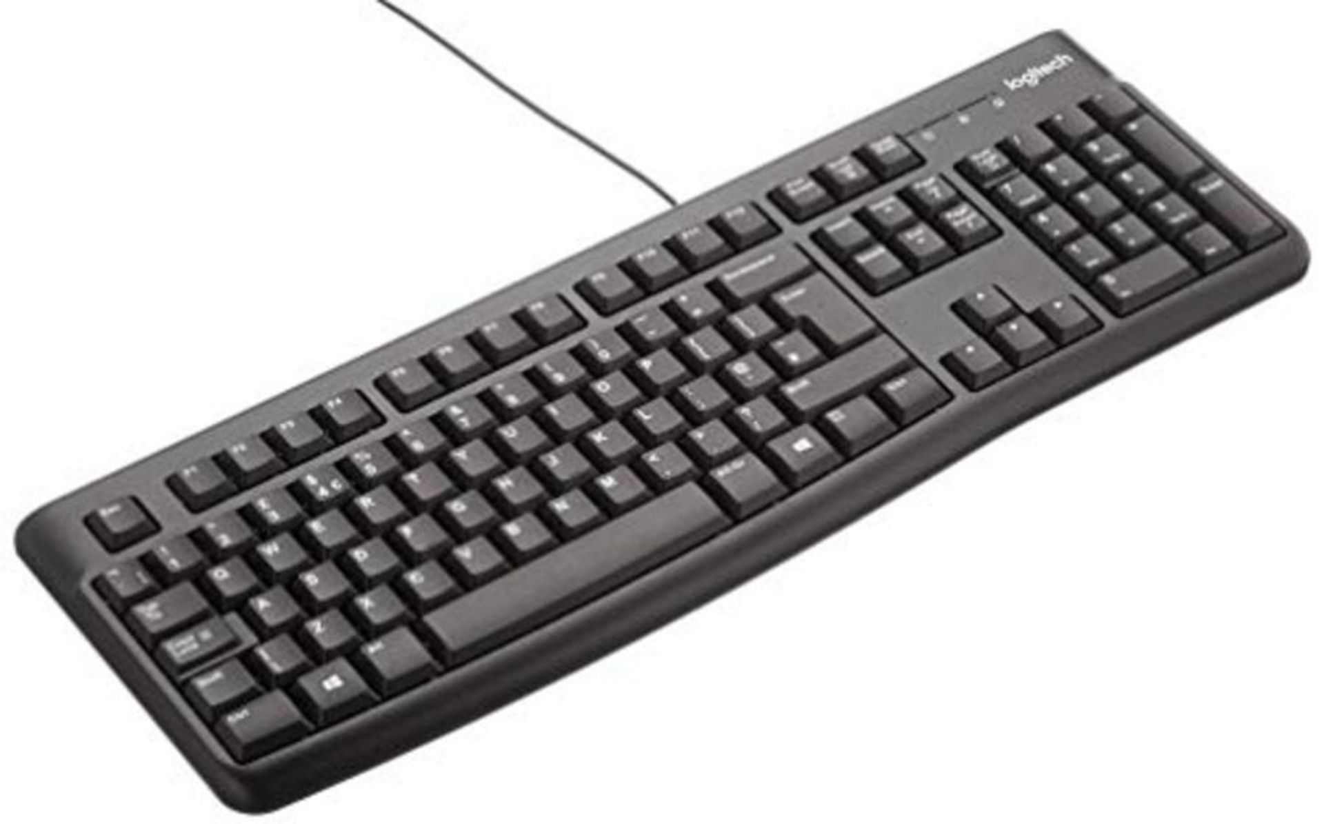 Logitech K120 Wired Keyboard for Windows, USB Plug-and-Play, Full-Size, Spill Resistan