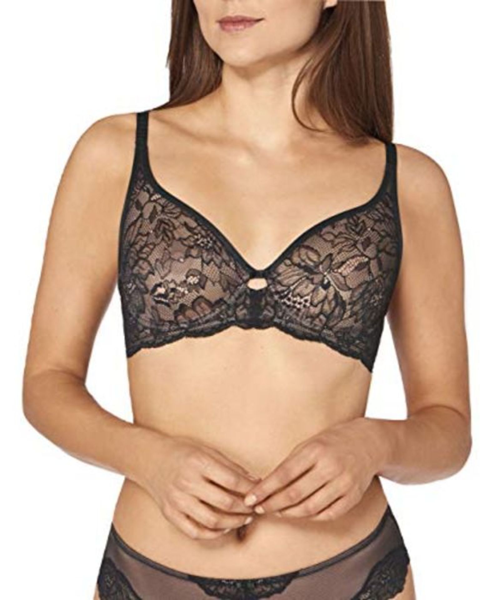 Triumph Women's Amourette Charm W02 Molded Bra Molded Bra, Black, 36E(Manufacturer Siz