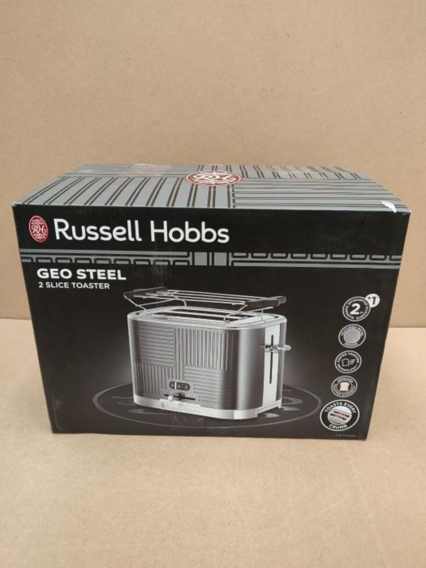 Russell Hobbs 25250-56 Toaster stainless steel Geo grey - Image 2 of 3