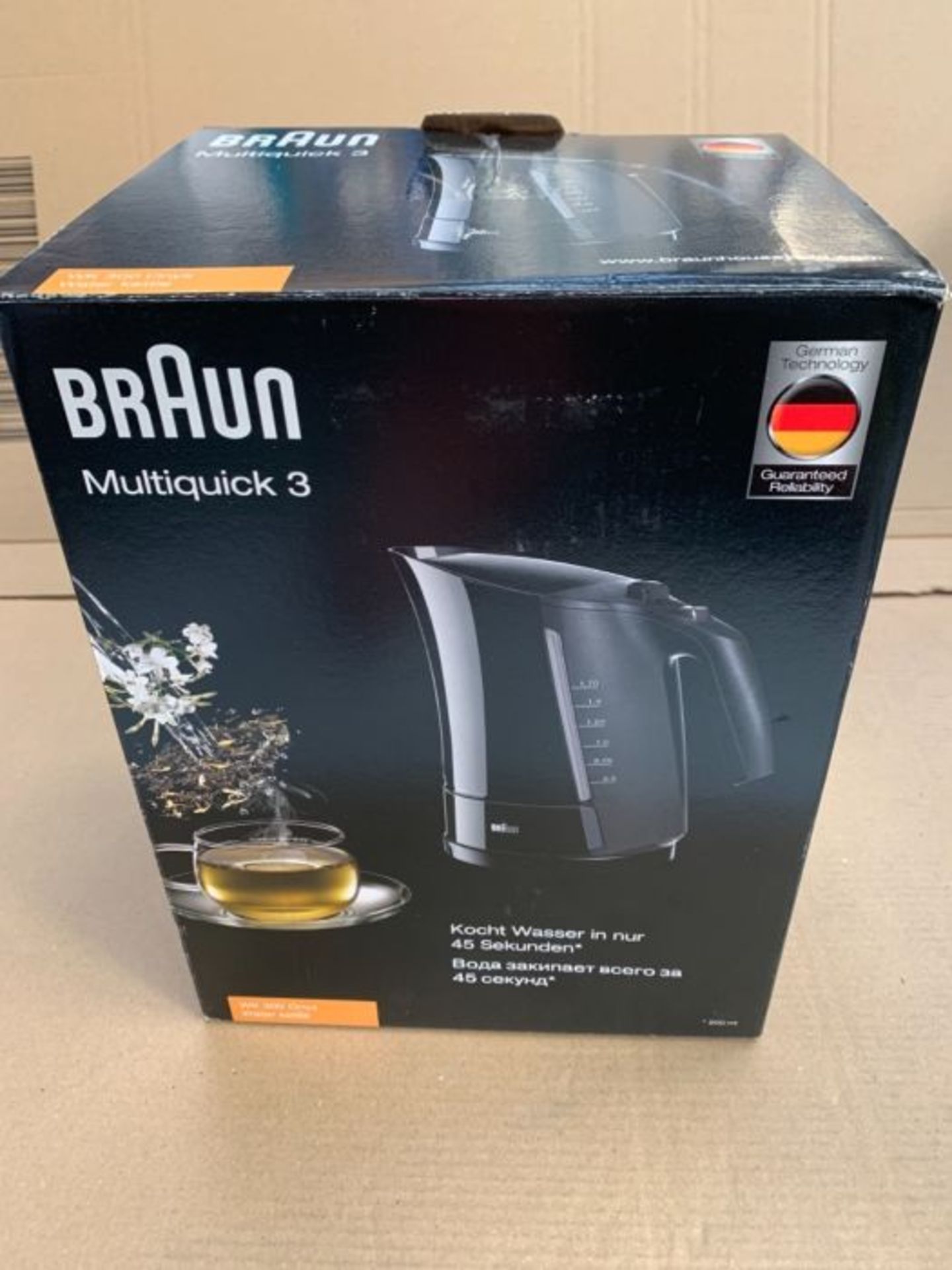 Braun WK300 Black Electric Tea Kettle, 1.6 Liter, 220-240 Volts (Not for USA - Europea - Image 2 of 3