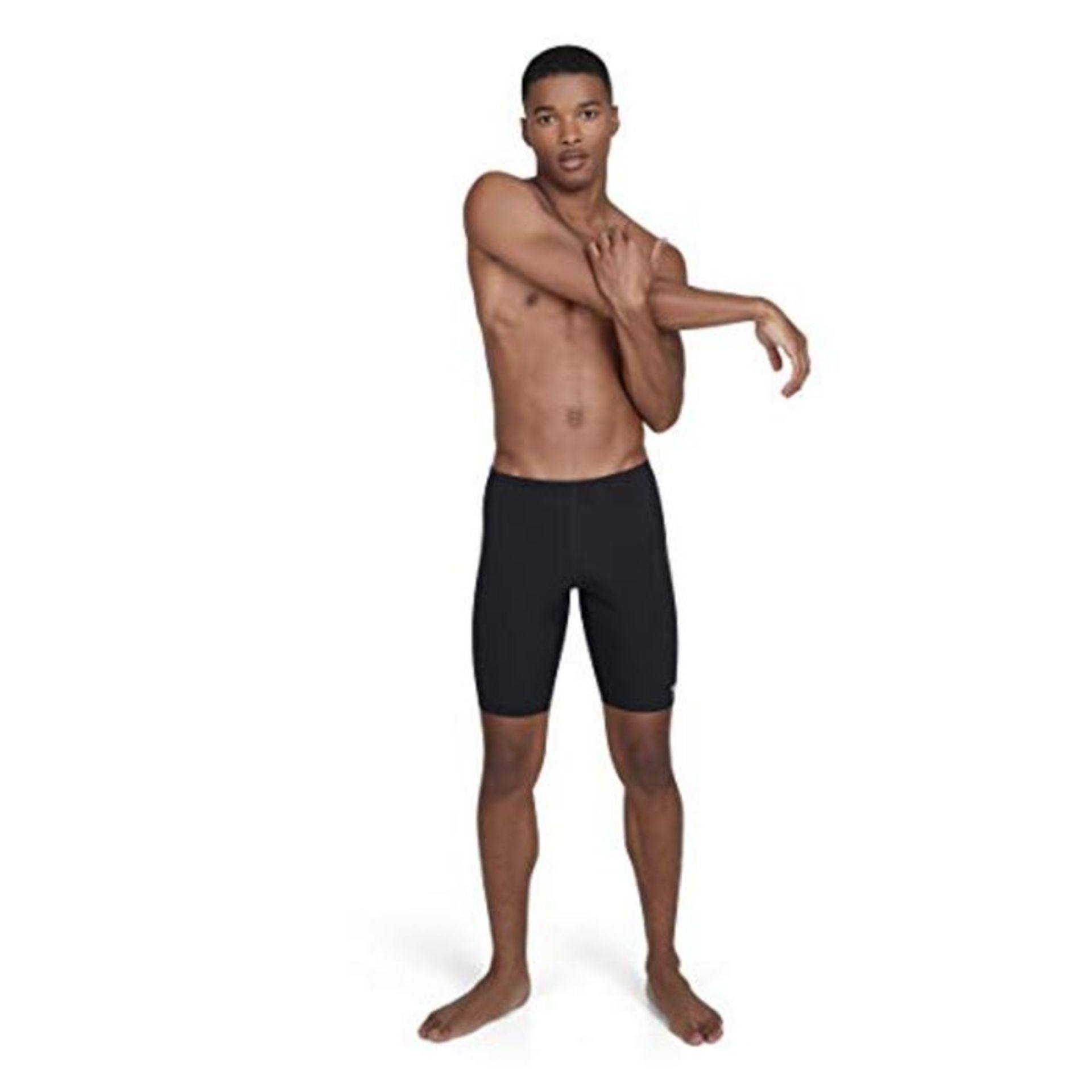 Speedo Men's Essentials Endurance+ Swimming Jammer, Black, size:34